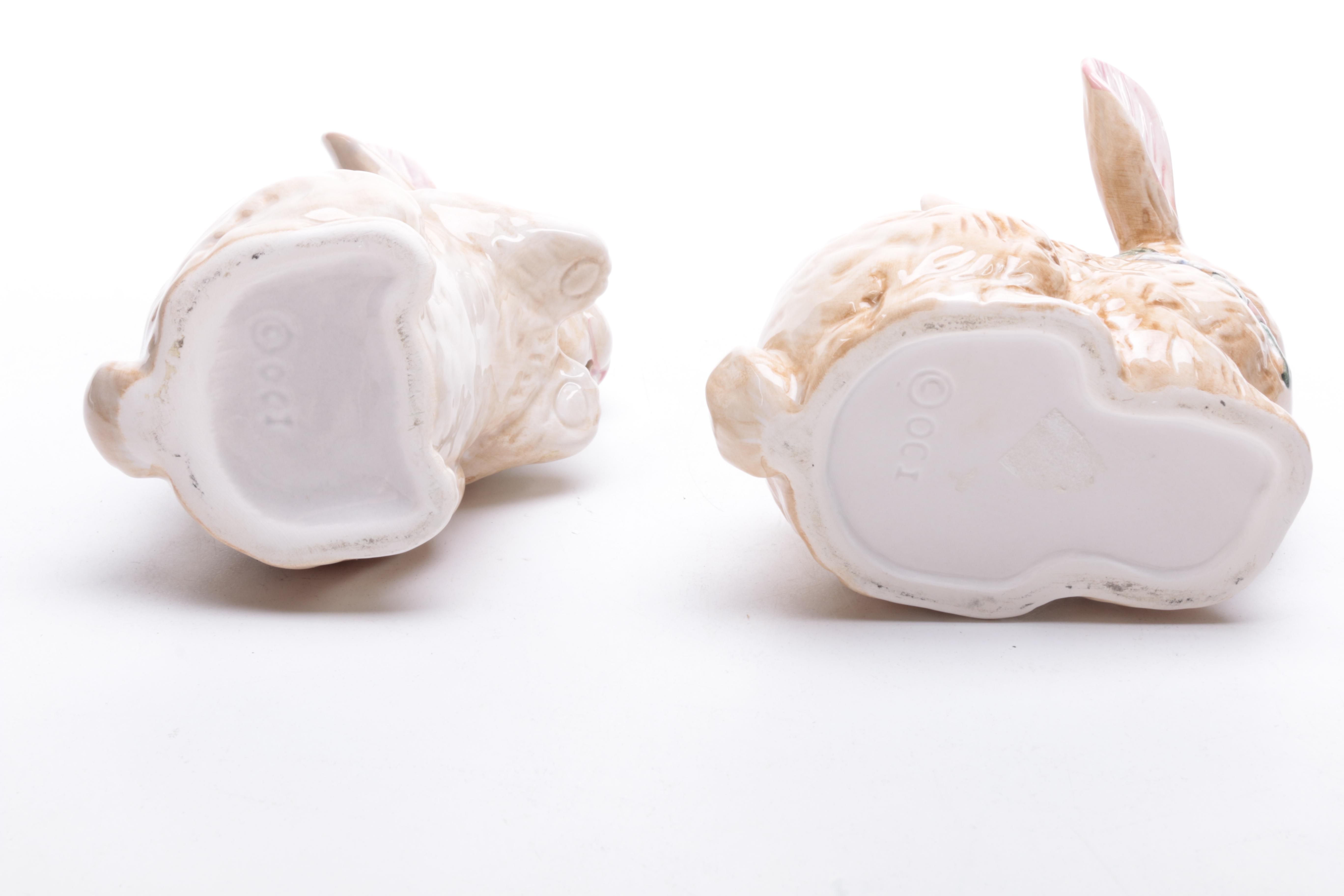 Rabbit-Themed Tableware Including Fitz and Floyd