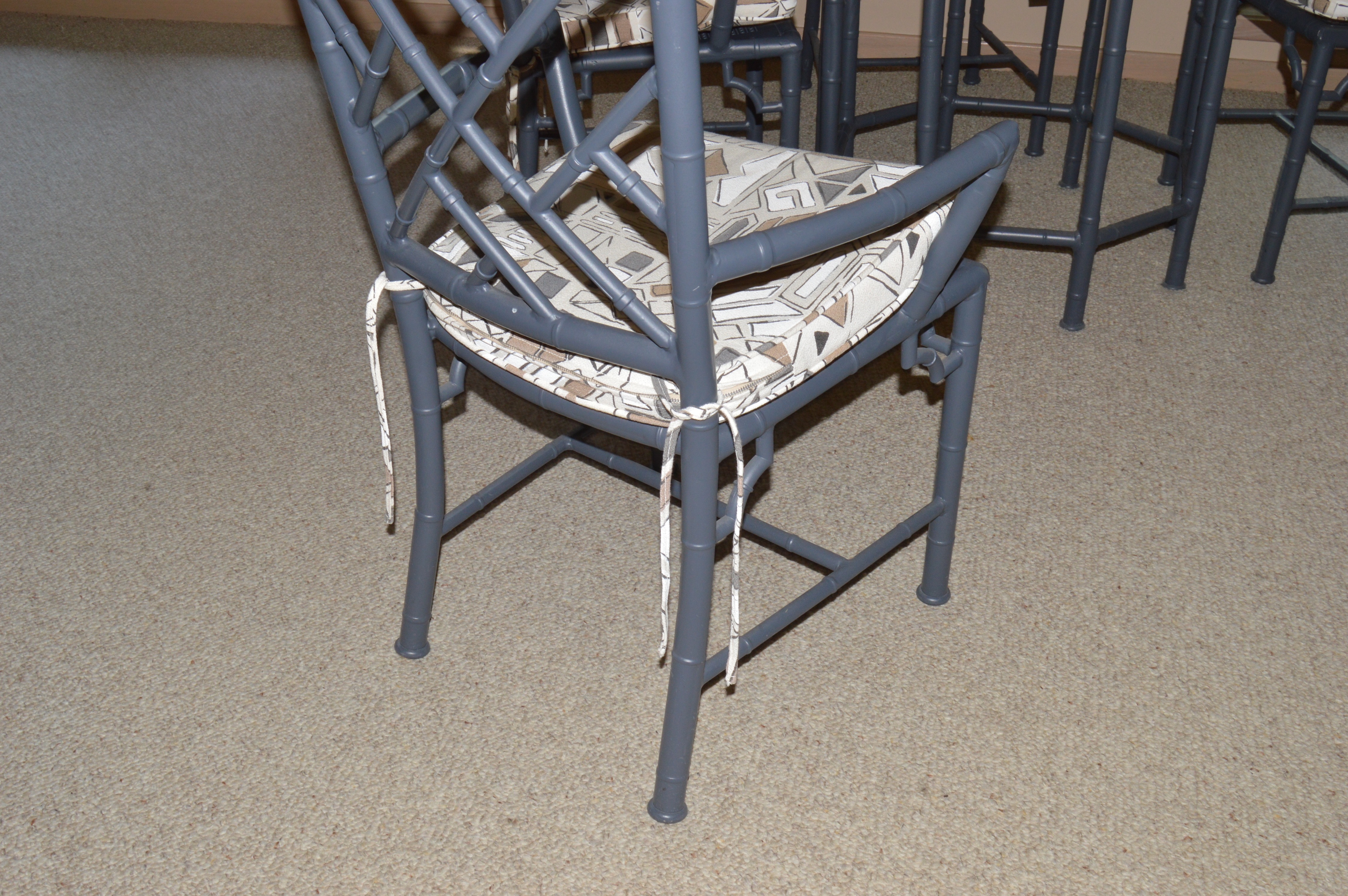 Vintage Meadowcraft Faux Bamboo Table and Chairs