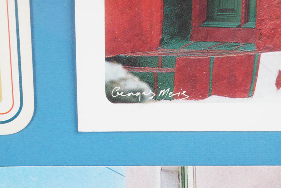 Pair of Framed Photo Collages of Greek Villages