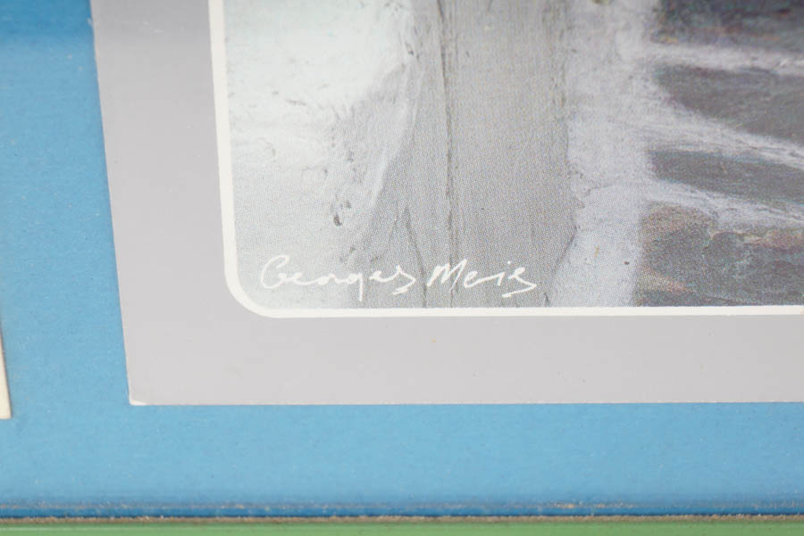 Pair of Framed Photo Collages of Greek Villages