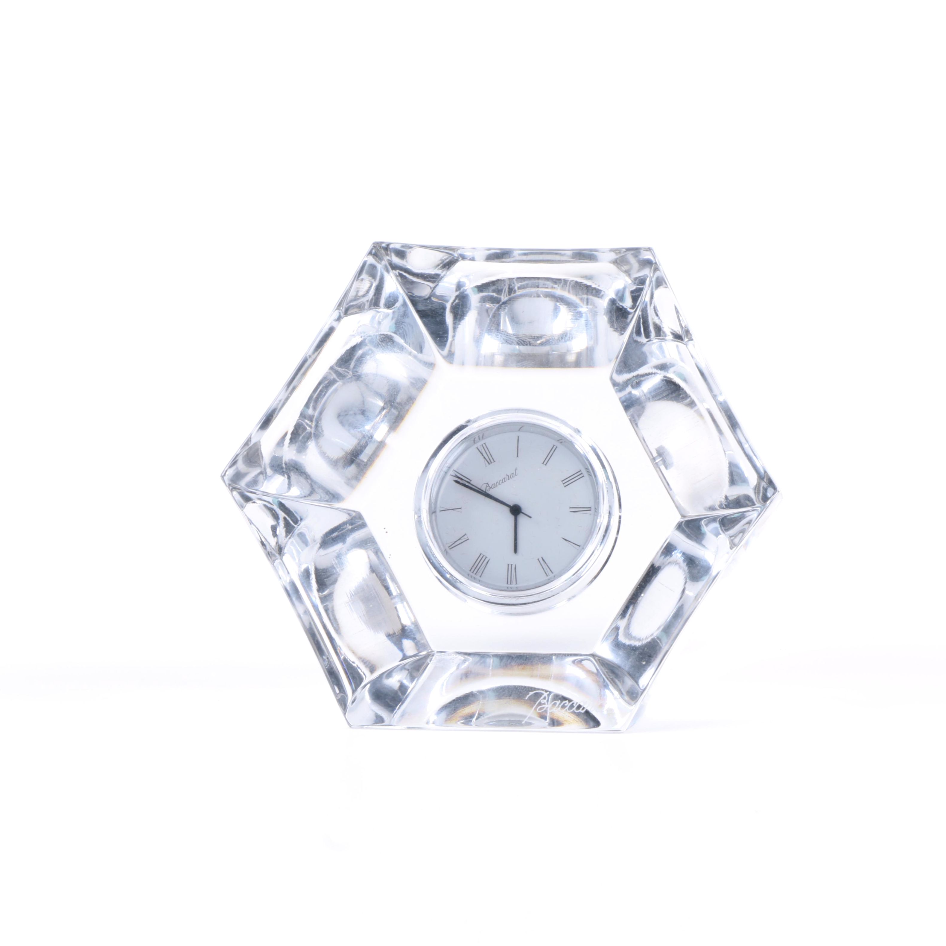 Baccarat "Malmaison" Crystal Clock