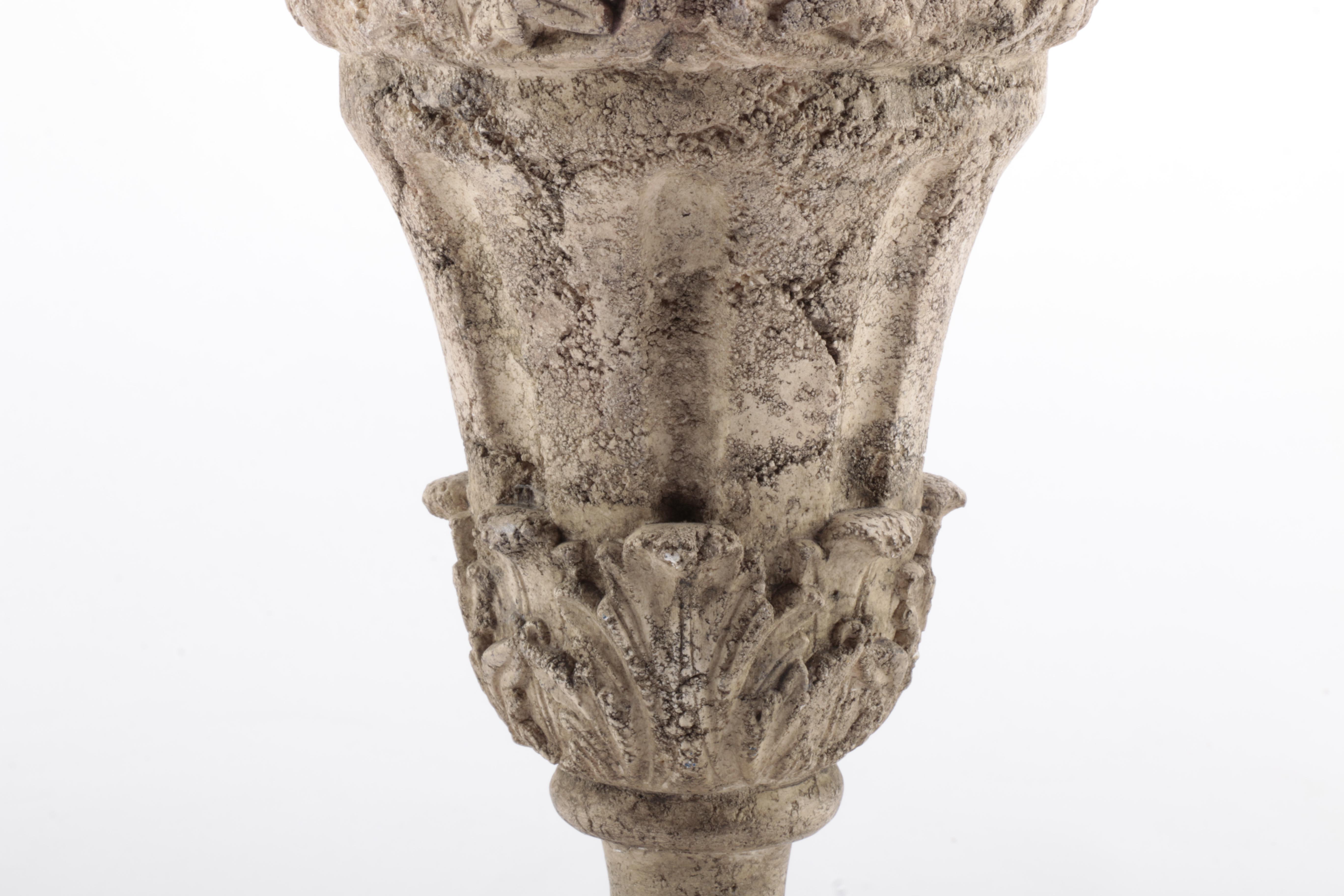 Maitland-Smith Plaster Table Lamp with Metal Base