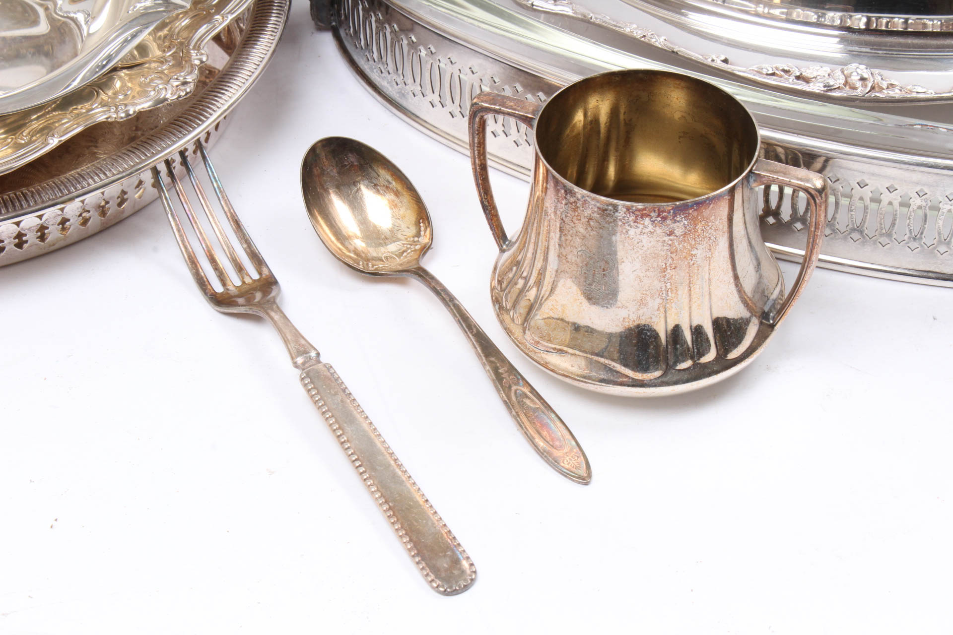 Silver Plate Serveware Collection Including Reed & Barton
