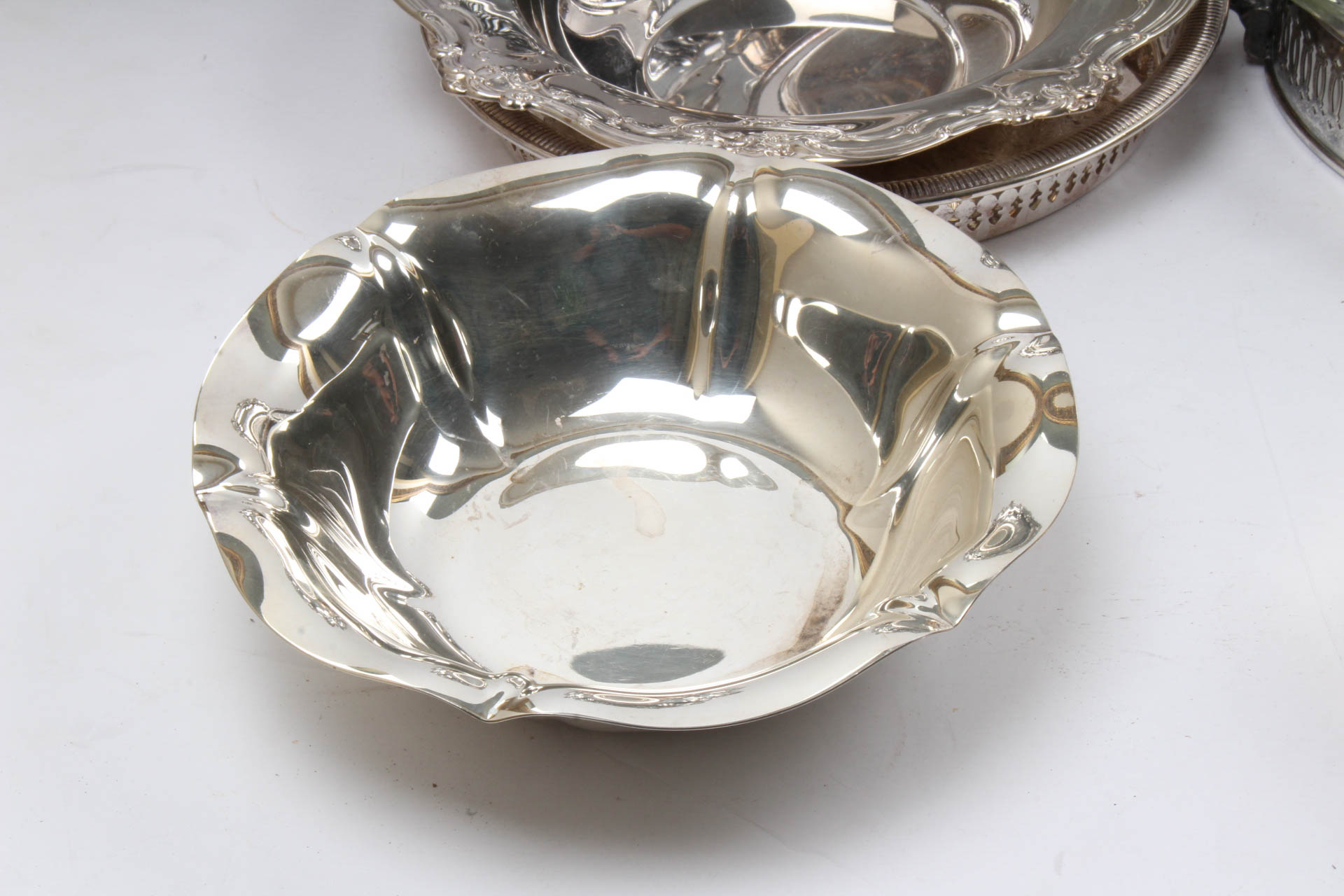 Silver Plate Serveware Collection Including Reed & Barton