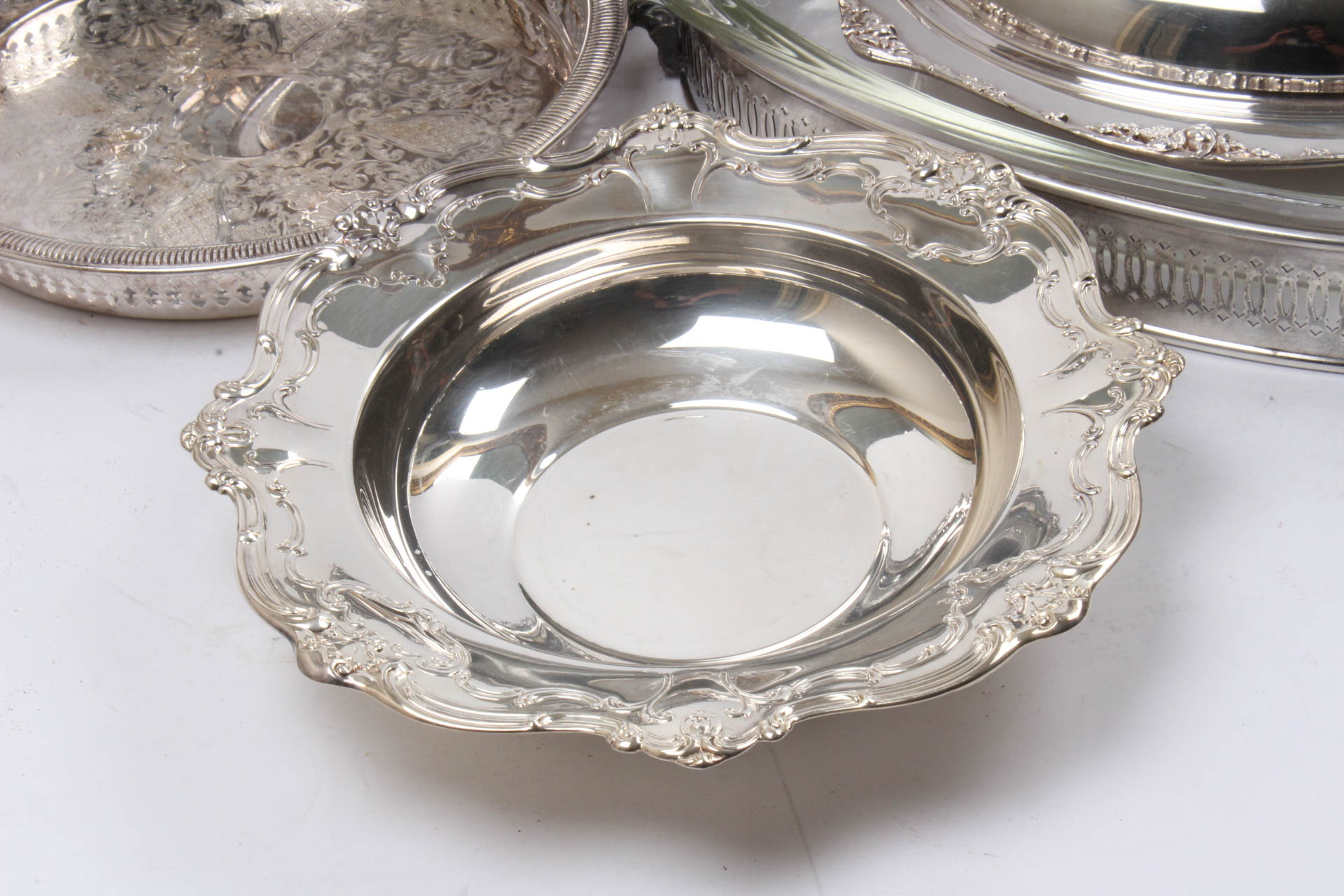 Silver Plate Serveware Collection Including Reed & Barton