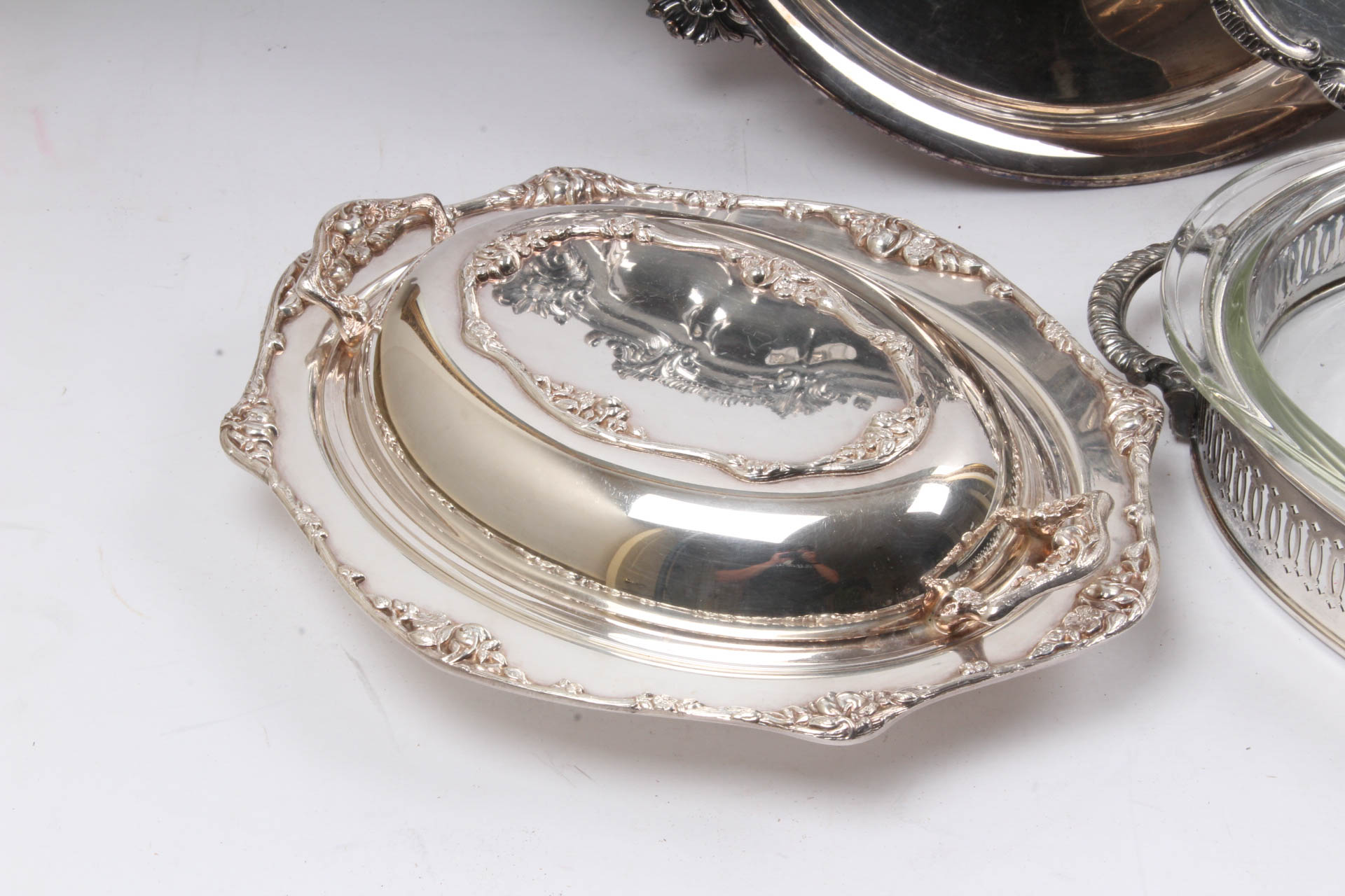 Silver Plate Serveware Collection Including Reed & Barton