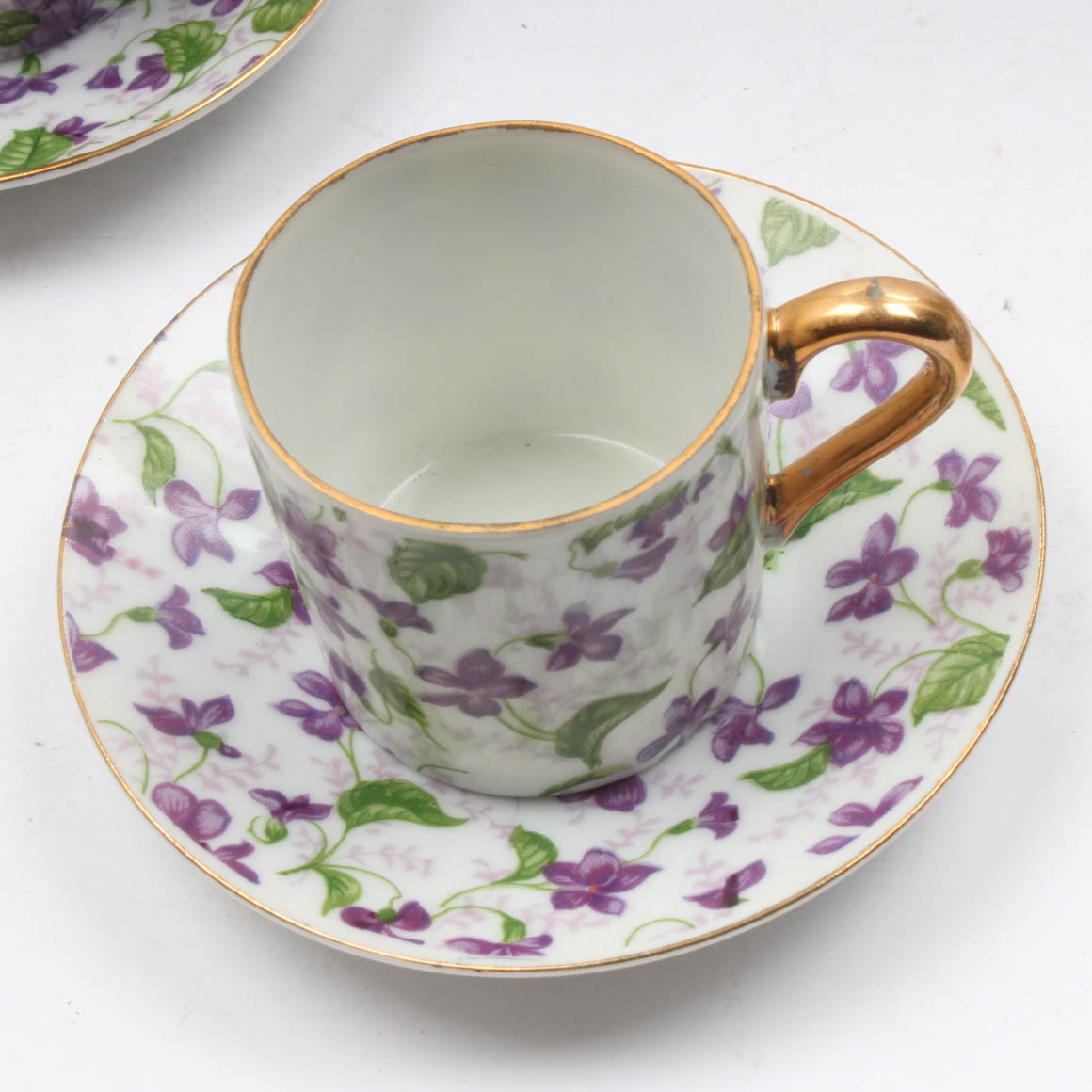 Porcelain Demitasse Cups With Saucers