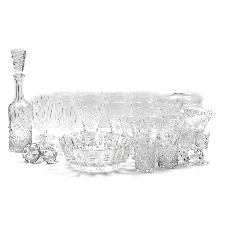 Cut Crystalware Featuring Royal Crystal Rock