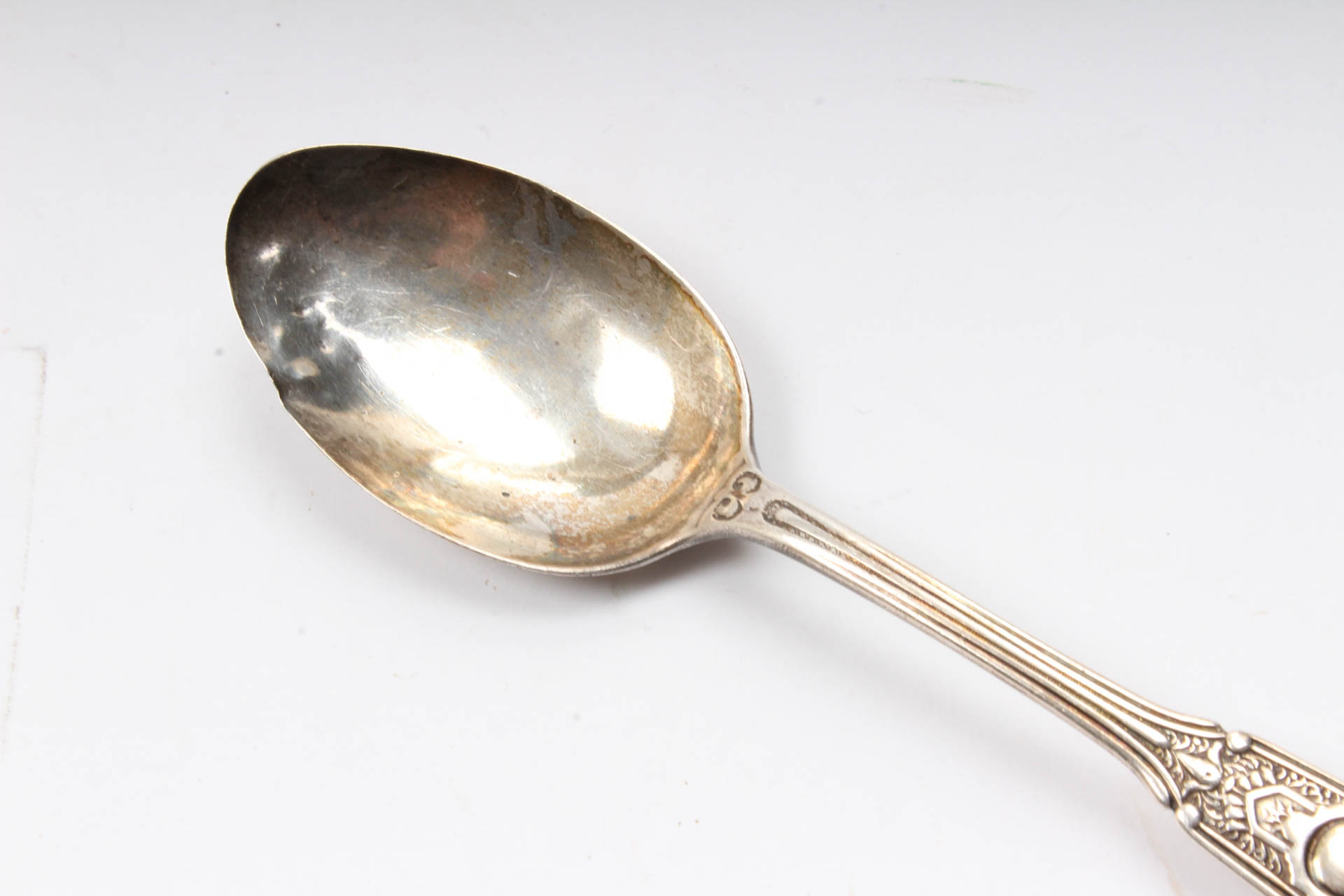 Antique Sterling Silver Engraved Preusser & Bro. Spoon