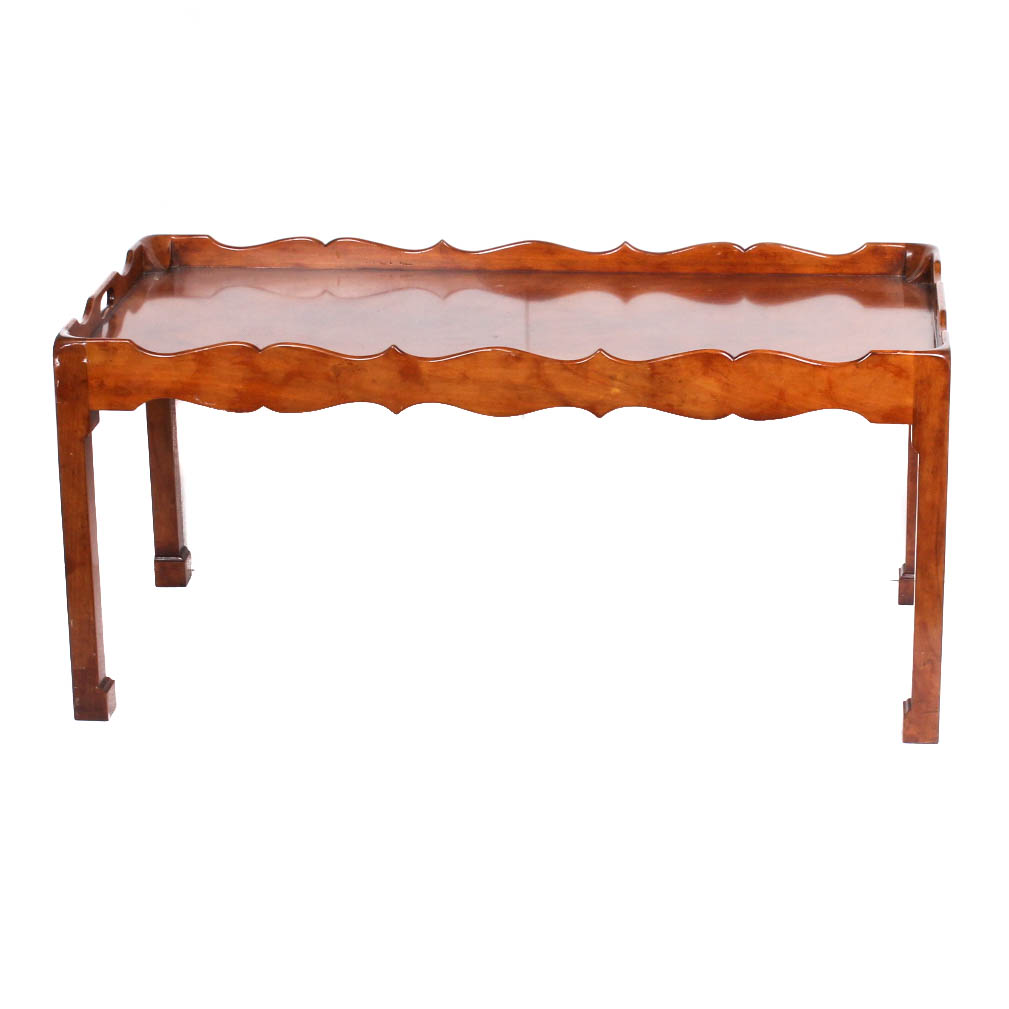 Mahogany Tray Top Coffee Table