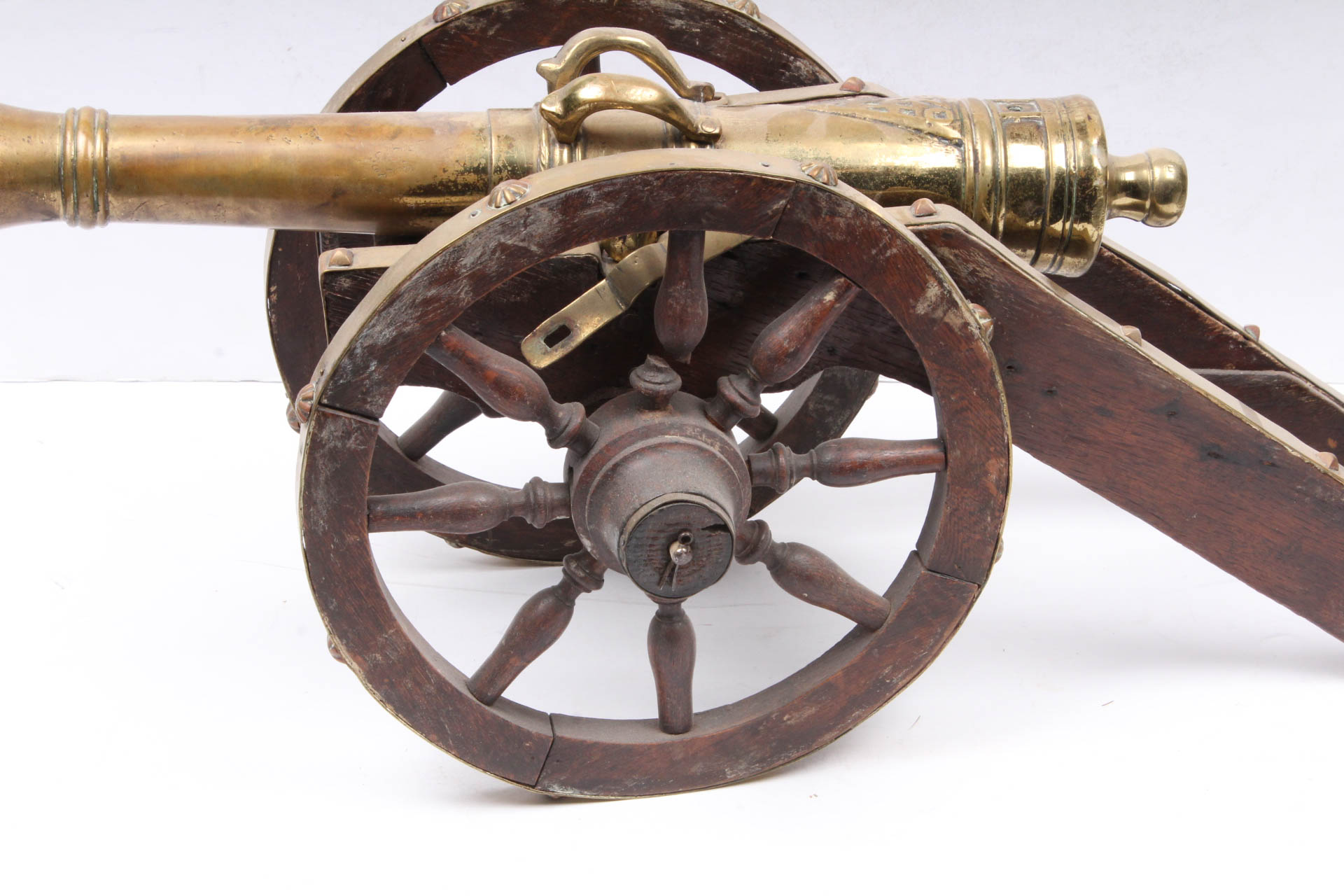 Wood and Brass Model Cannons