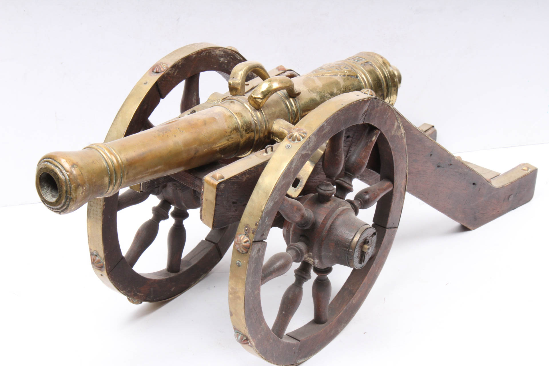 Wood and Brass Model Cannons