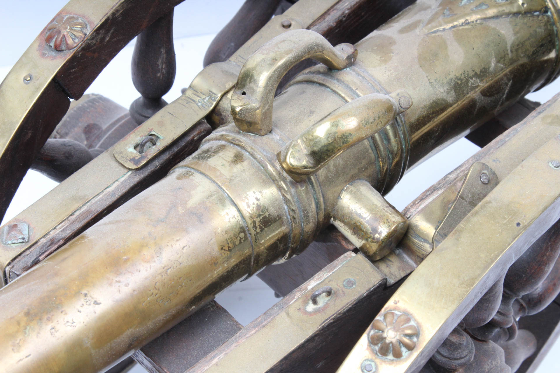 Wood and Brass Model Cannons
