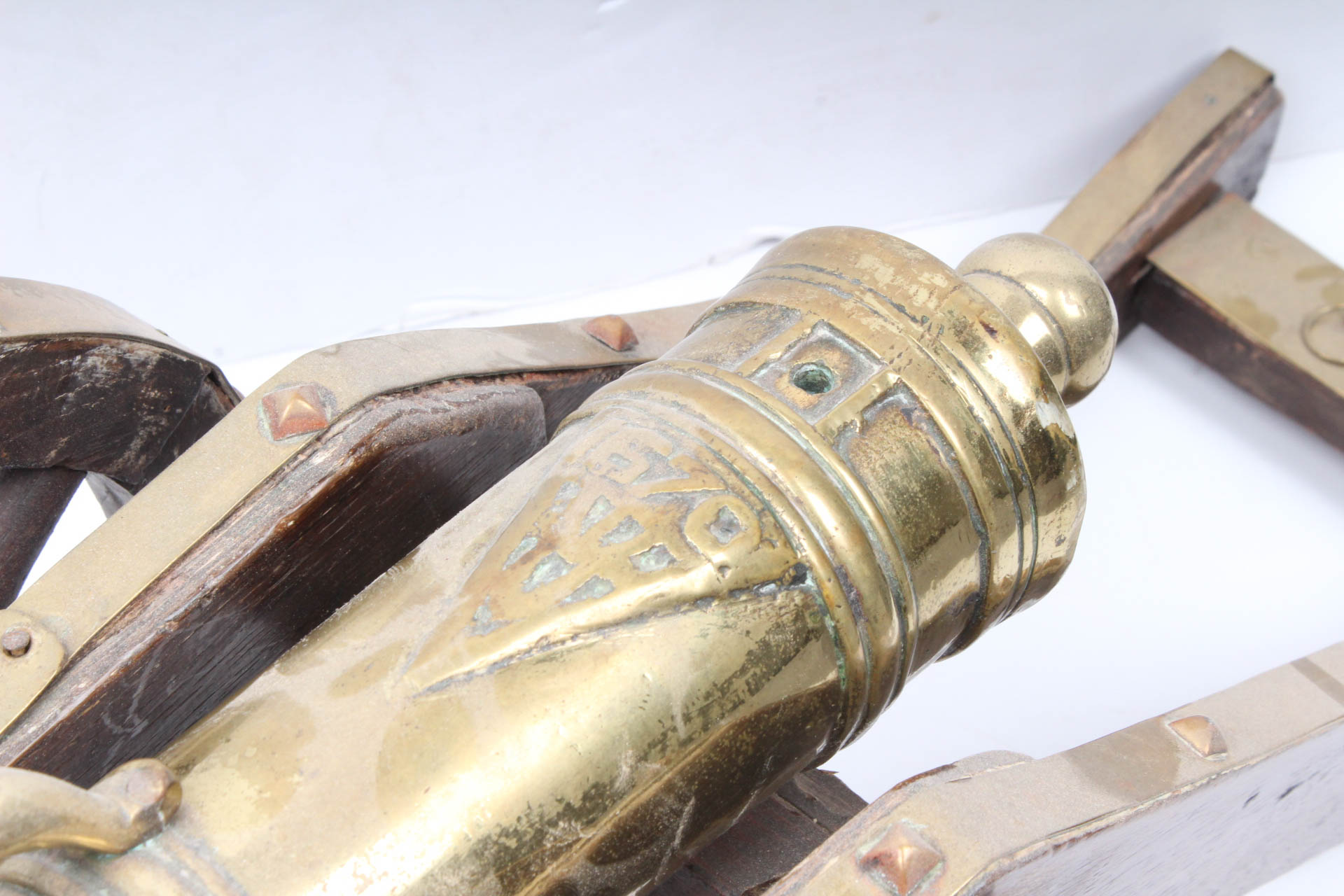 Wood and Brass Model Cannons