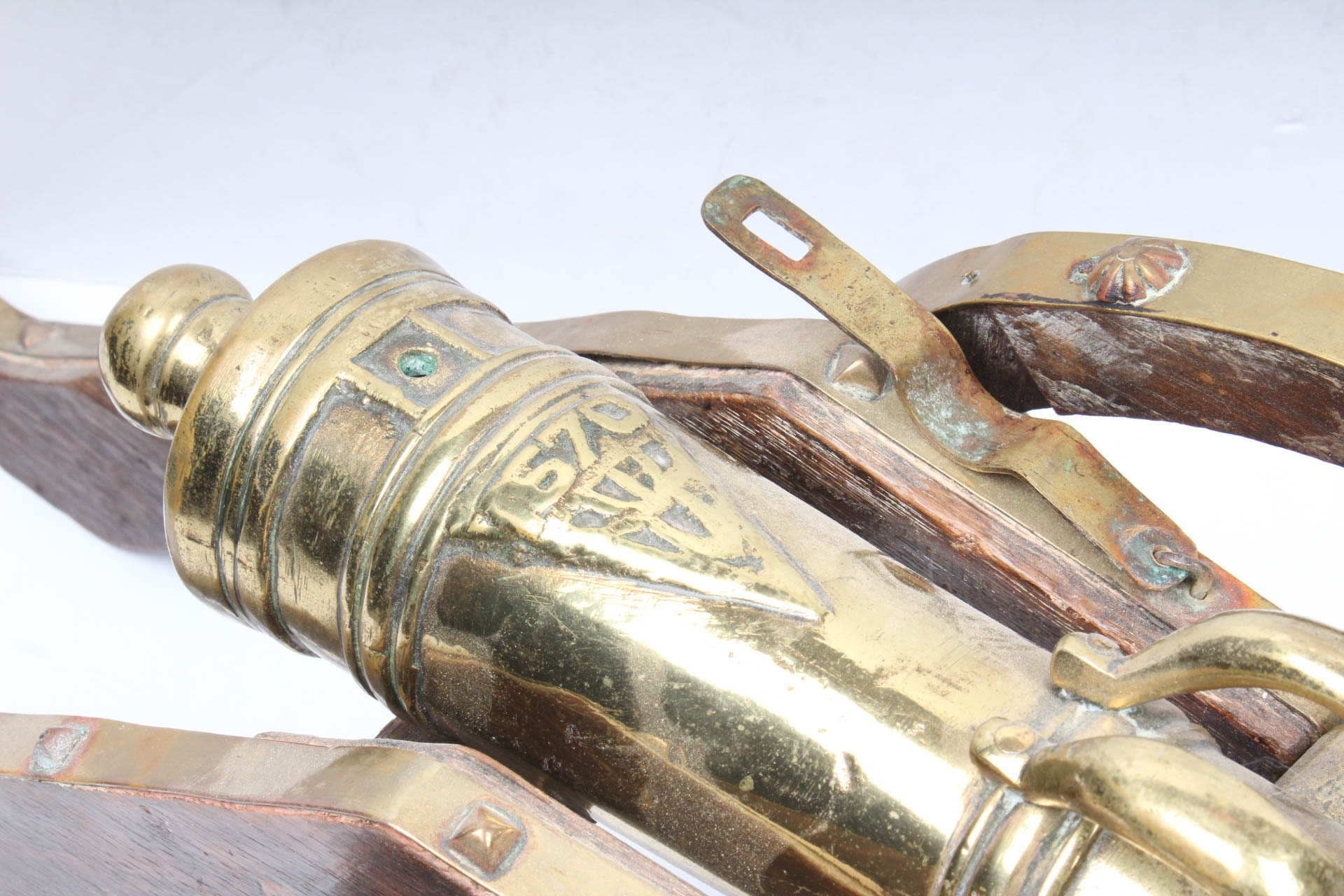 Wood and Brass Model Cannons