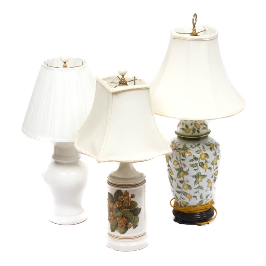 Ceramic Table Lamp Assortment