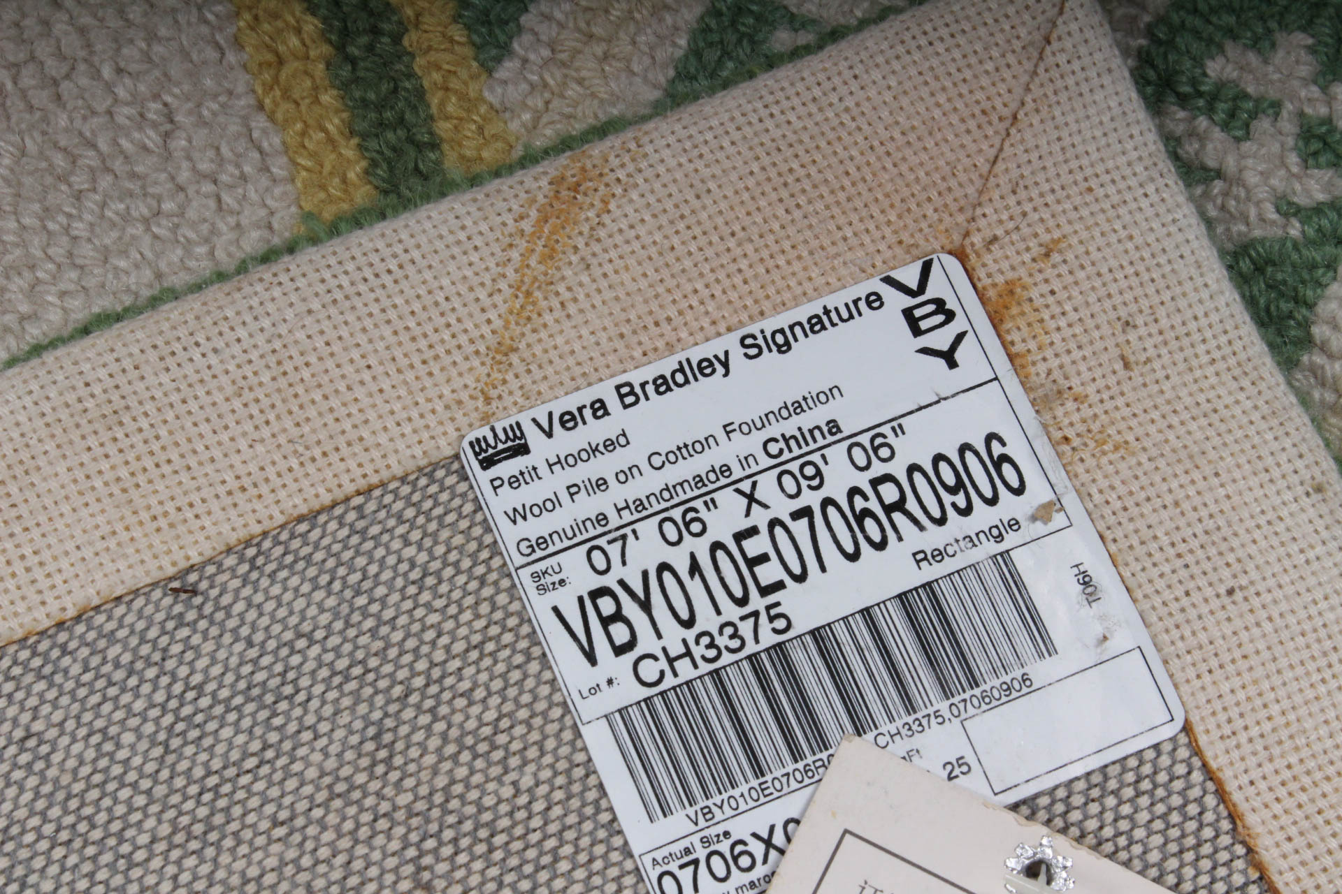 Hand-Hooked Area Rug by Vera Bradley