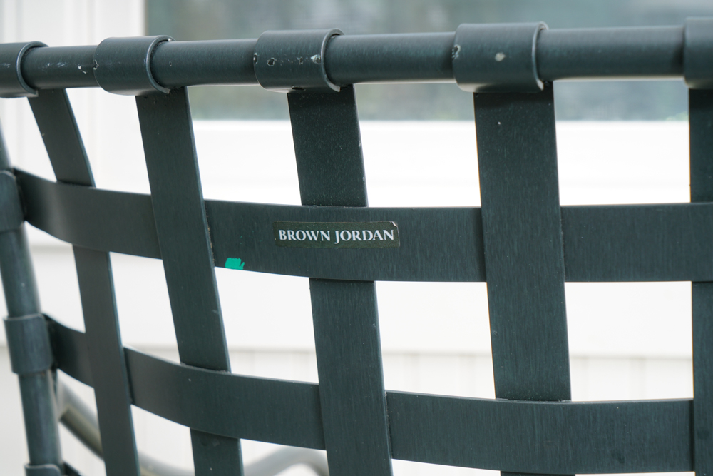 Brown Jordan Metal Patio Dining Chairs