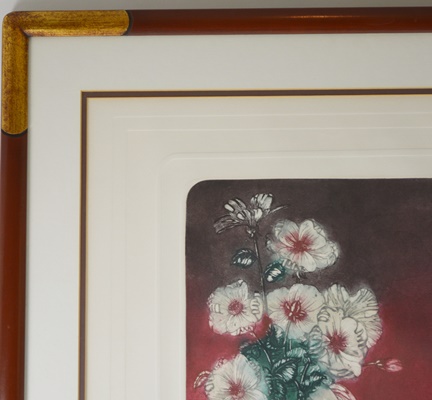 L/E Signed "Memories" Floral Arrangement Lithograph