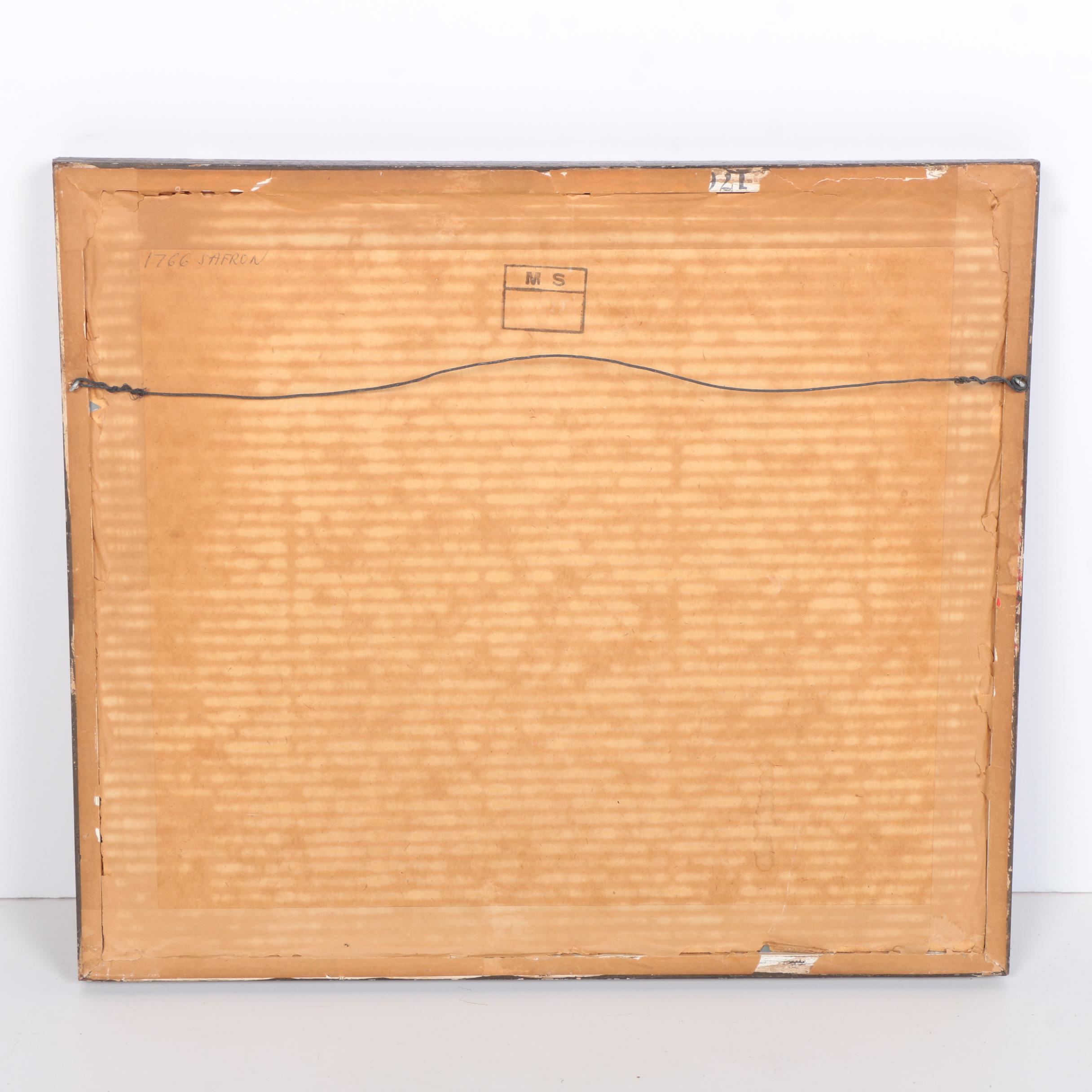 Maurice Jacque Hand Colored Etching "Barbizon, Maison de Millet"