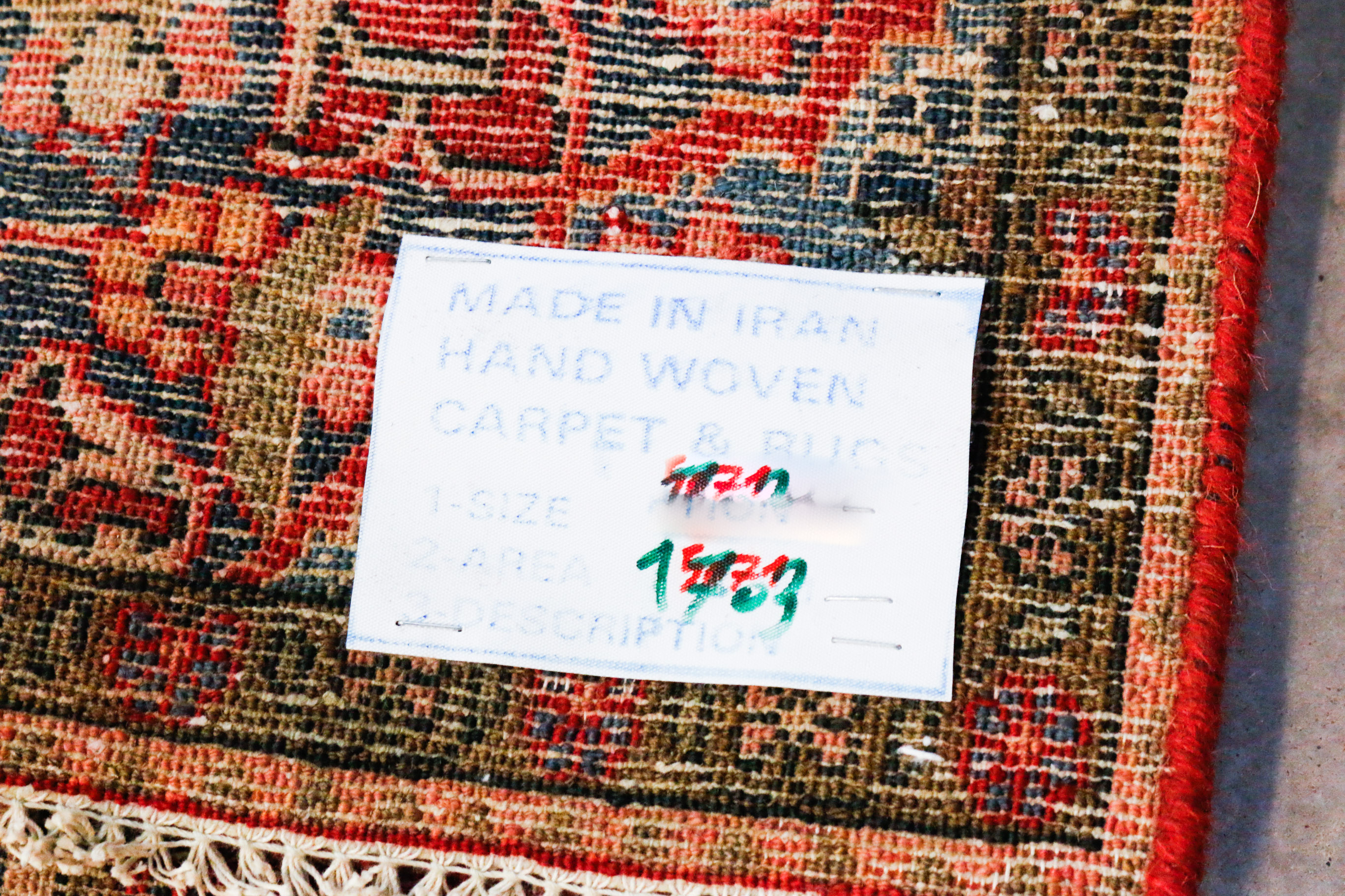 Vintage Persian Malayer Sarouk Rug