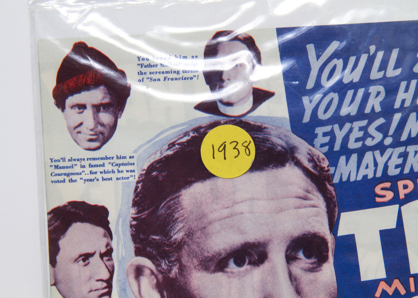 Vintage 1938 "Boys Town" Movie Poster