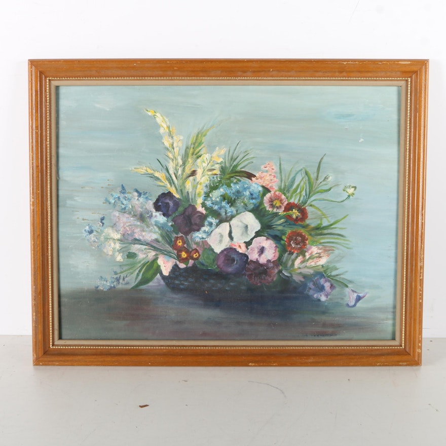 Catherine Martin Oil Painting of a Floral Still Life