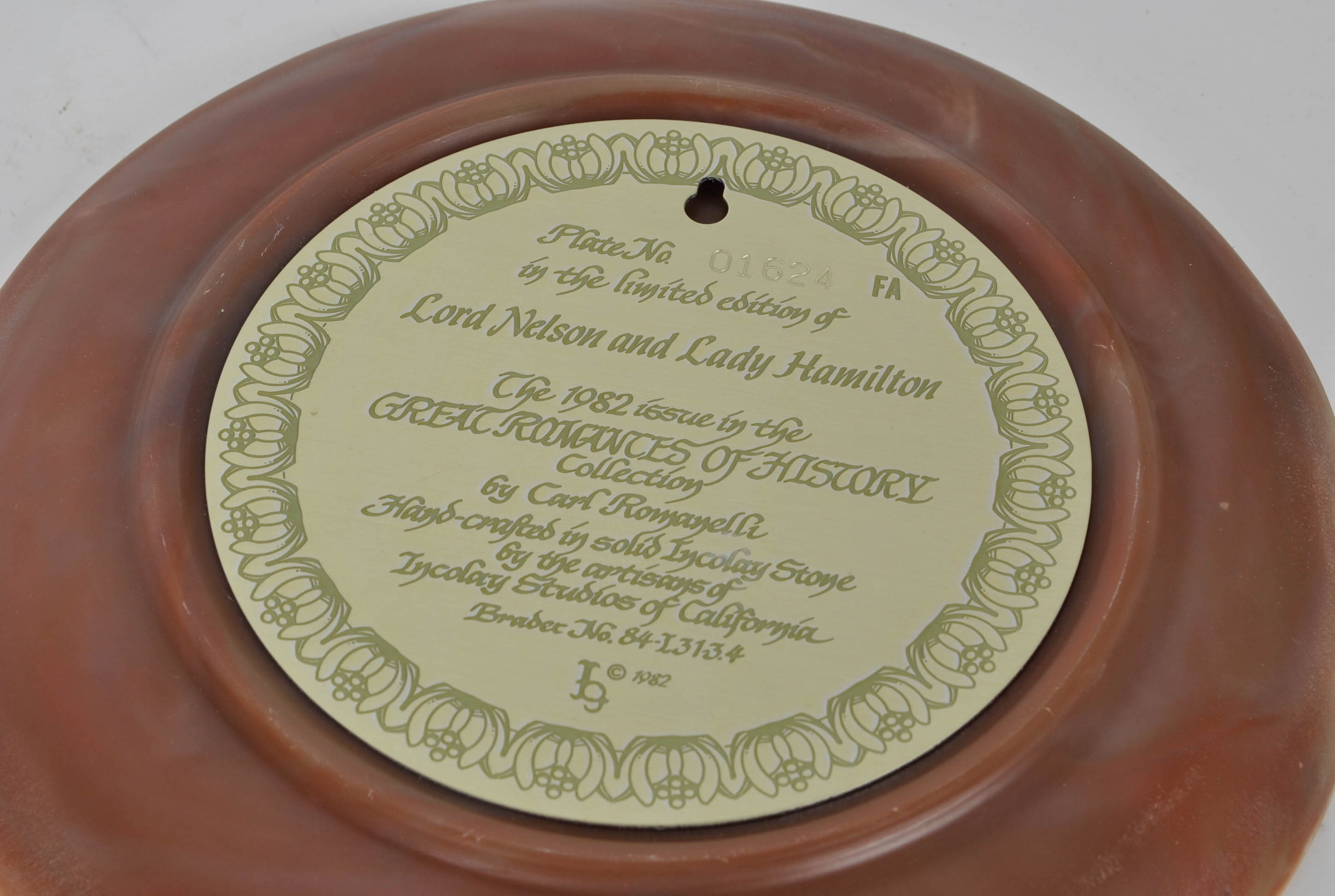 Pair of Collectors Plates Great Romances of History Collection