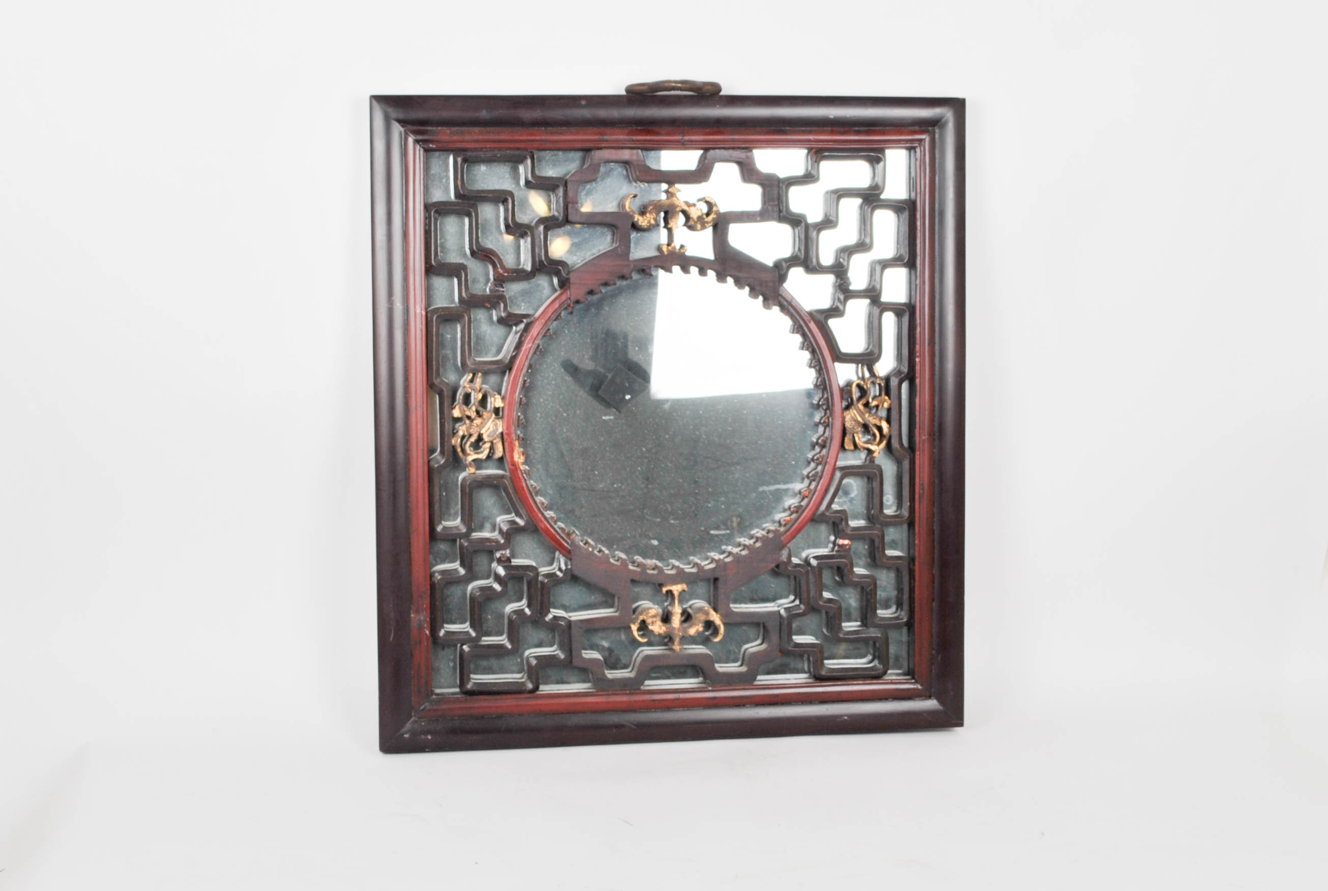 Hand Carved Chinese Framed Mirror