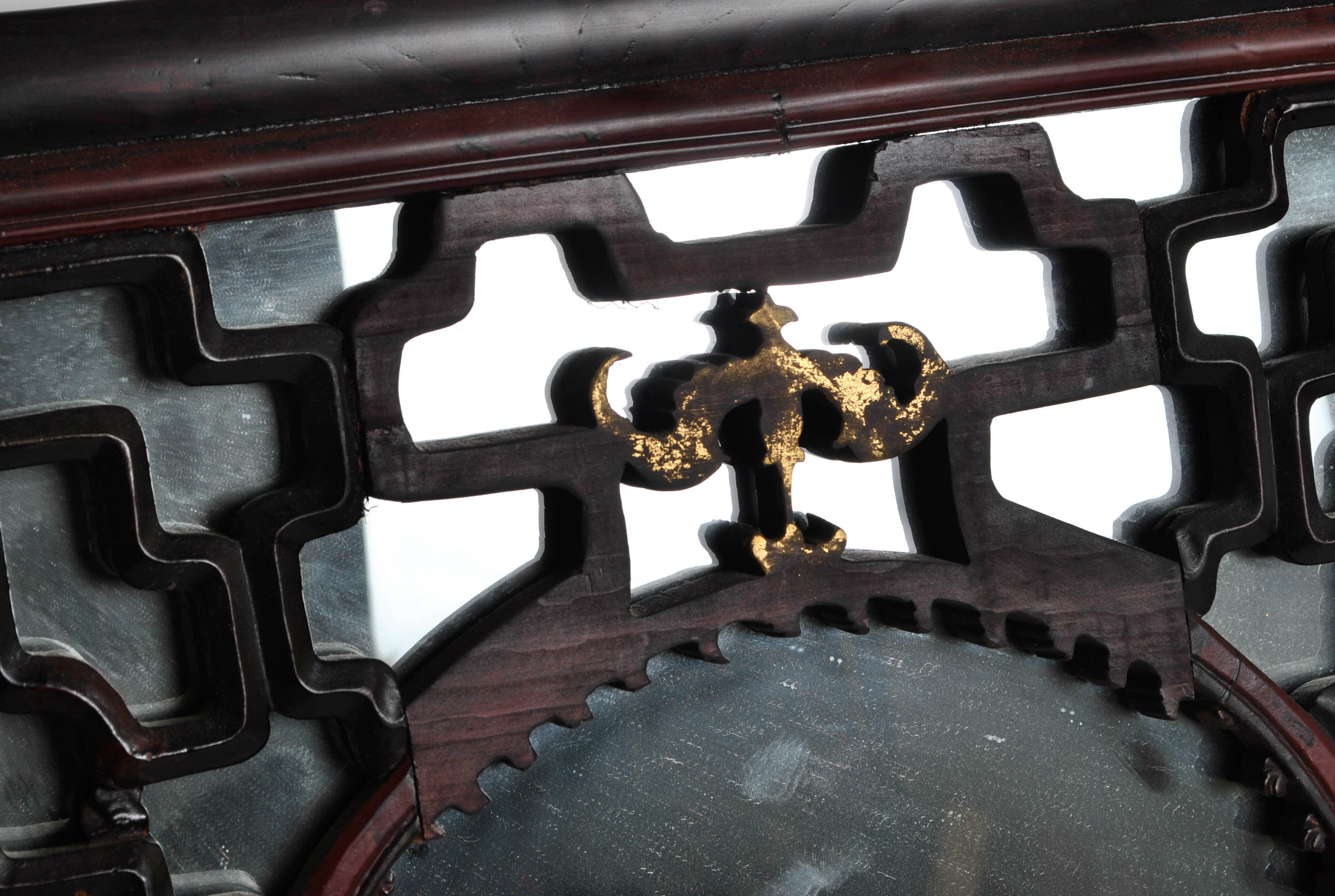 Hand Carved Chinese Framed Mirror