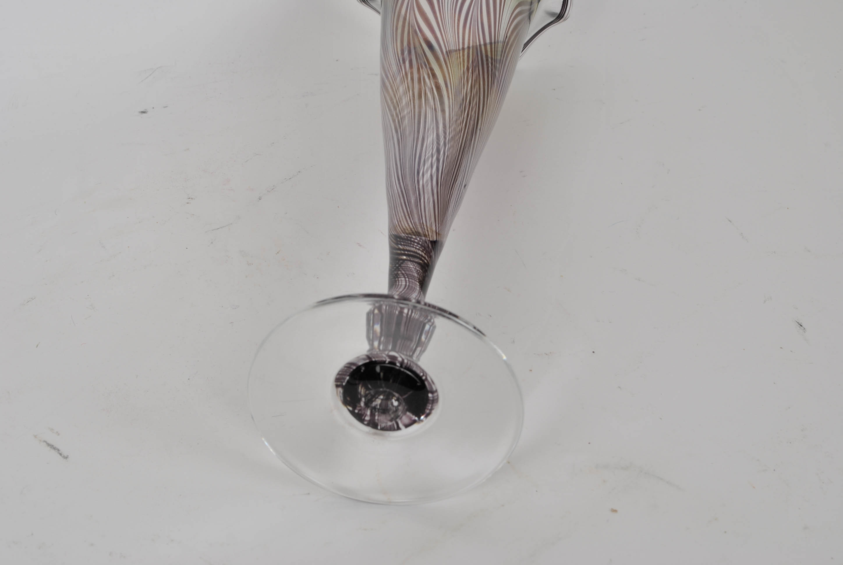 Art Glass Trumpet Vase