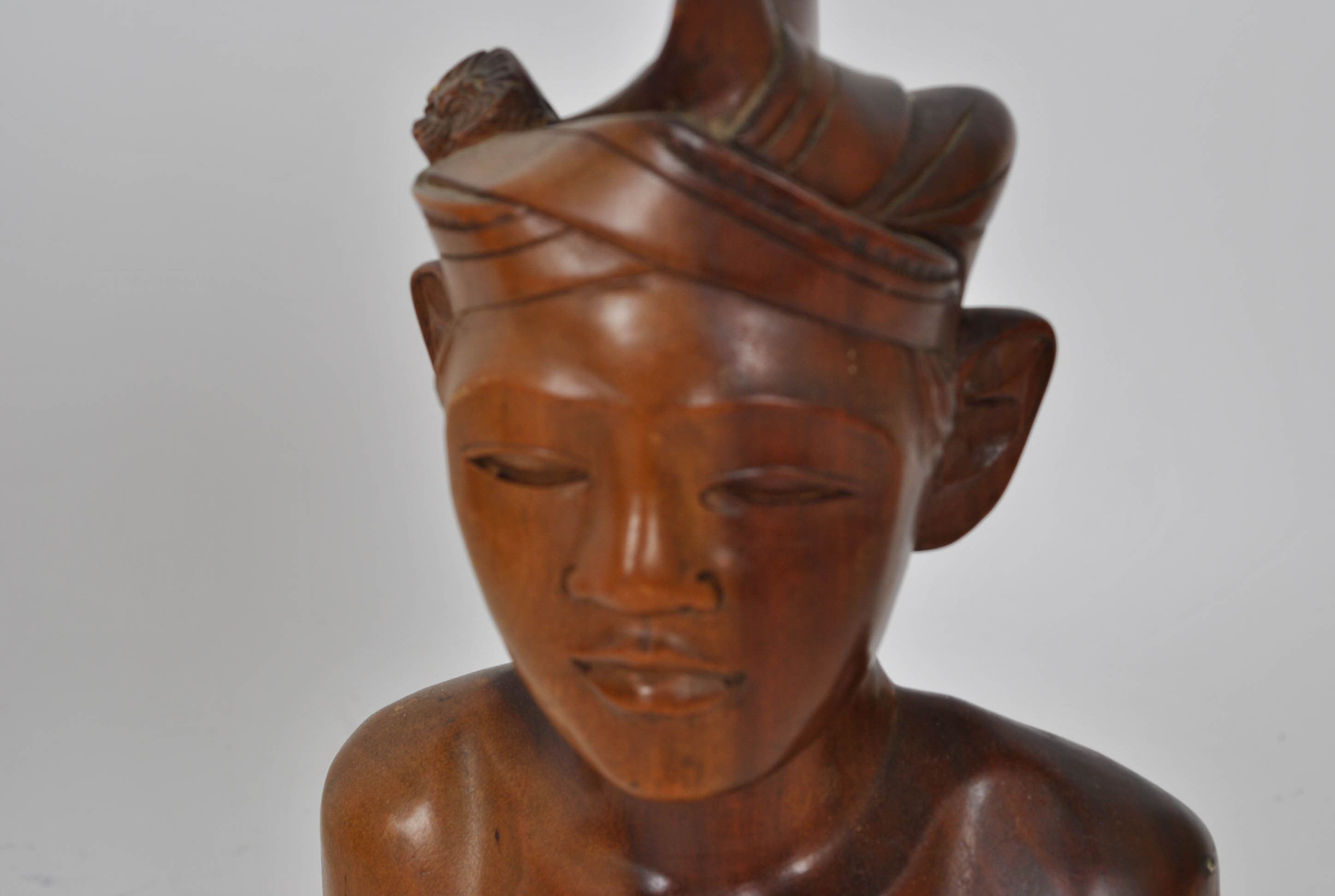 Carved Wooden Busts