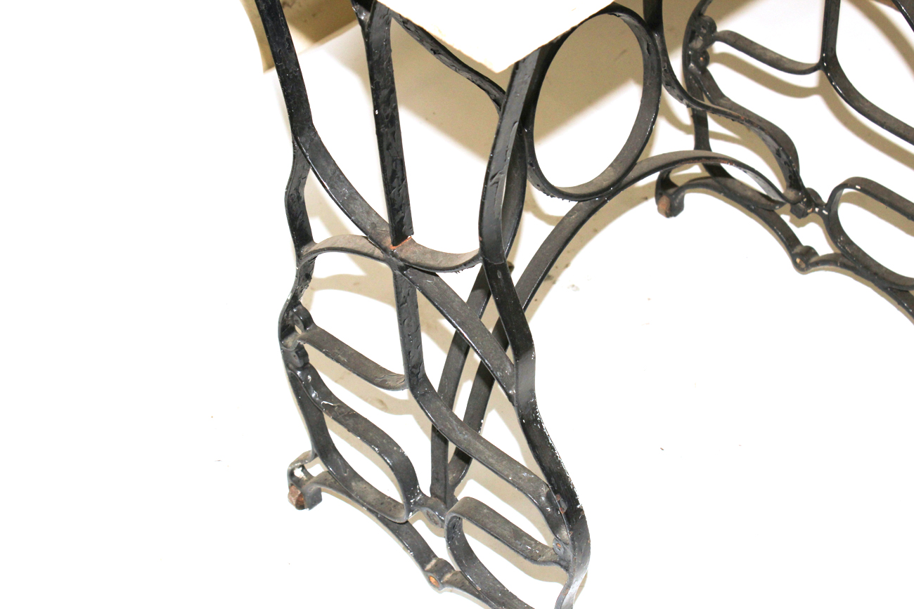 Repurposed Antique Treadle Sewing Machine Base