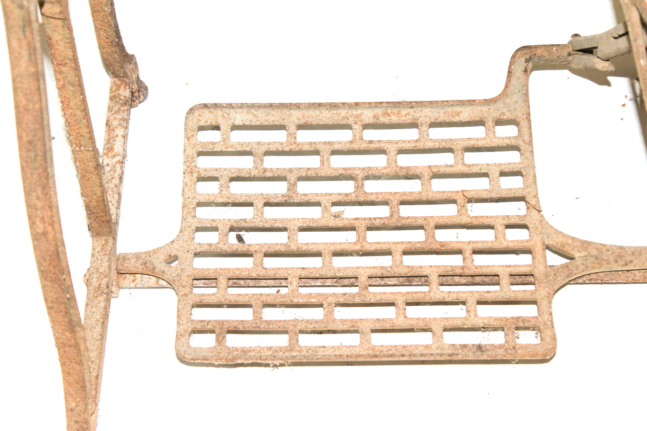 Repurposed Antique Treadle Sewing Machine Base