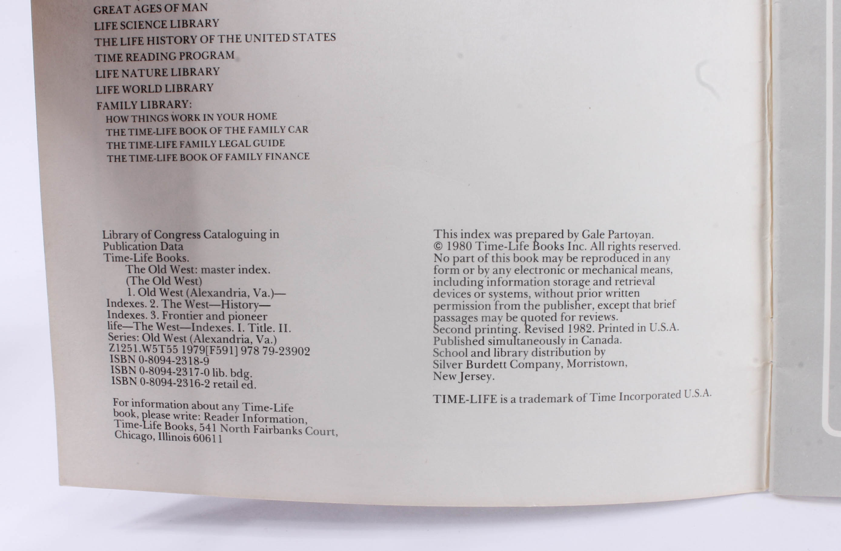 Time Life Books "Classics of the Old West" Collection