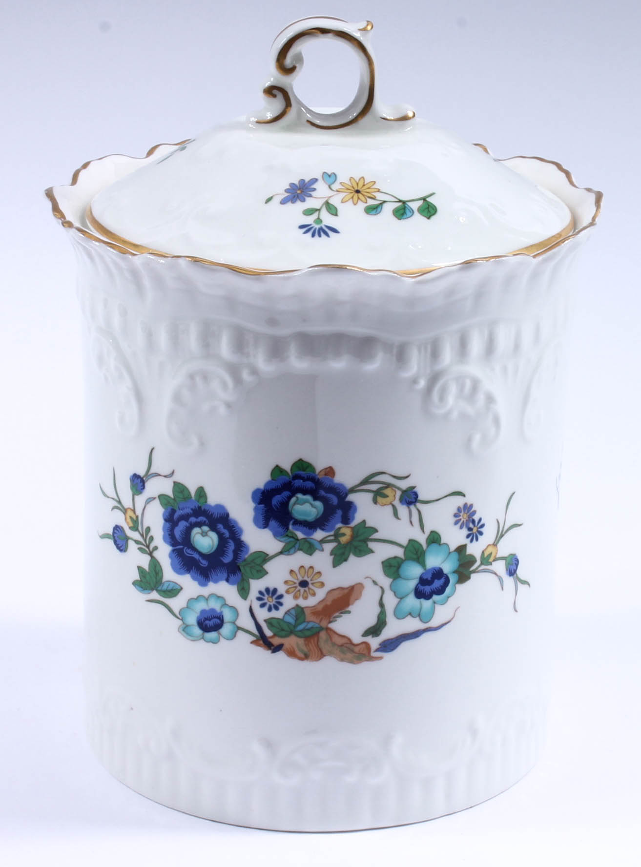 Pair of Aynsley "Marlina" Porcelain Canisters
