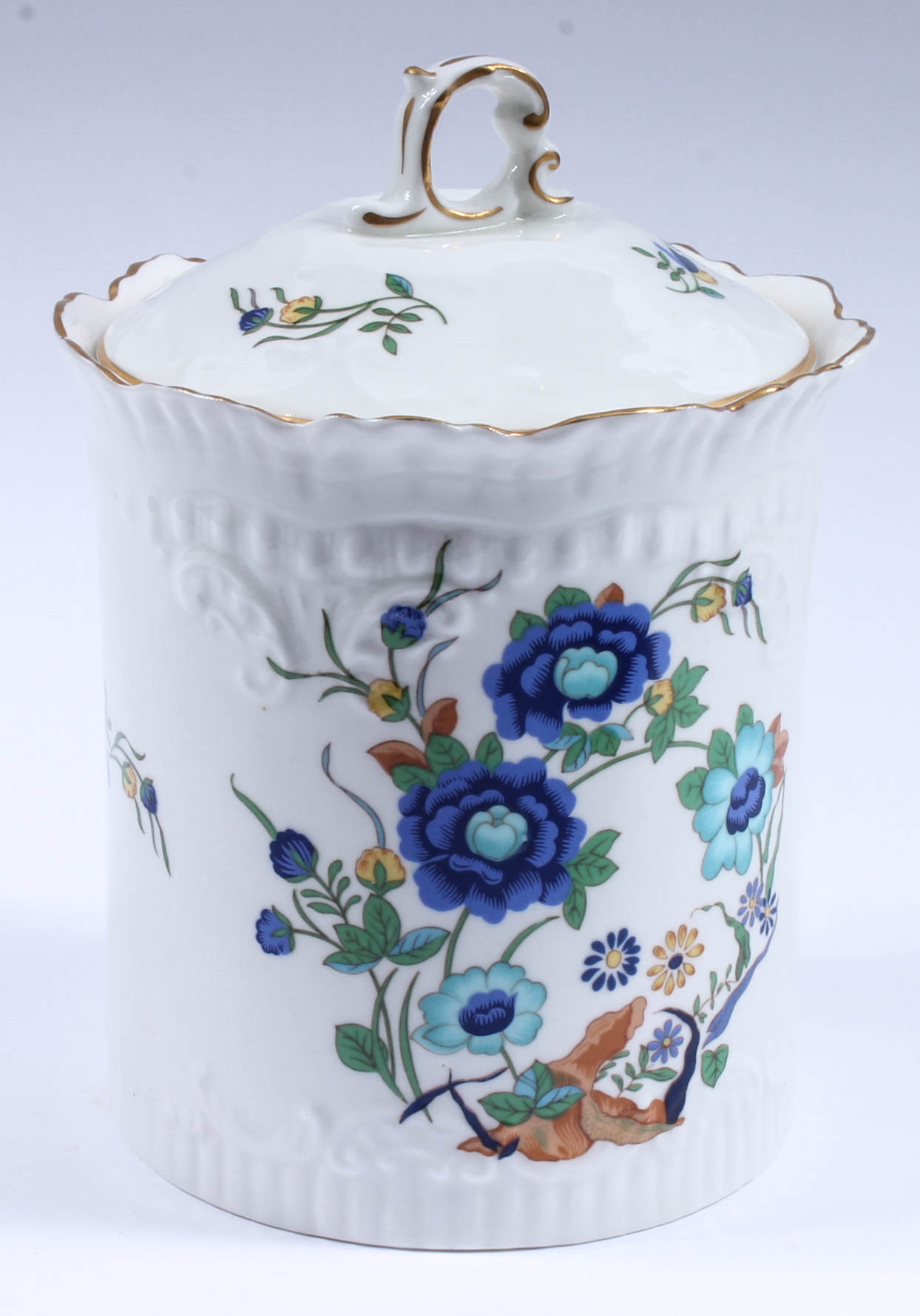 Pair of Aynsley "Marlina" Porcelain Canisters