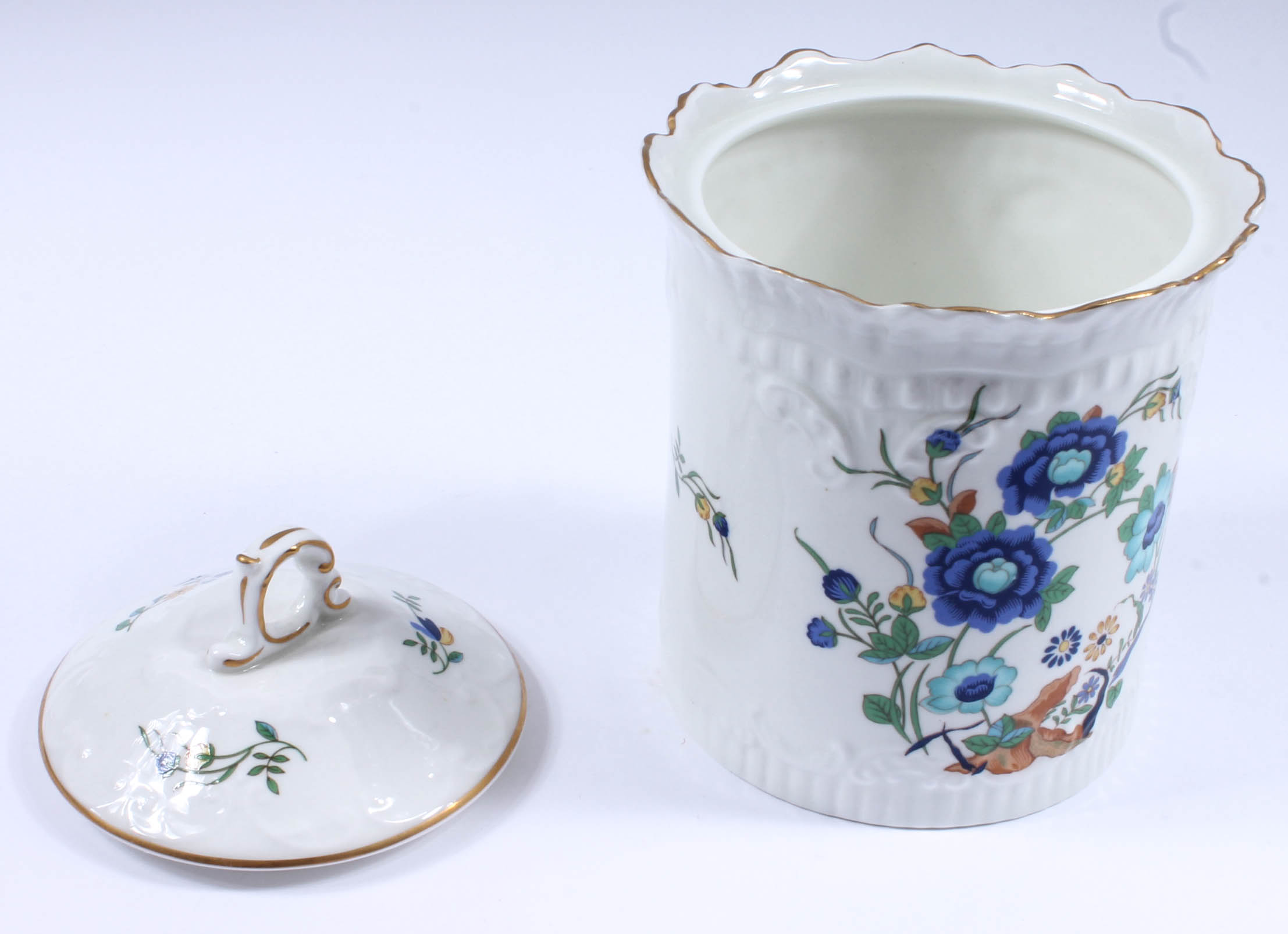 Pair of Aynsley "Marlina" Porcelain Canisters