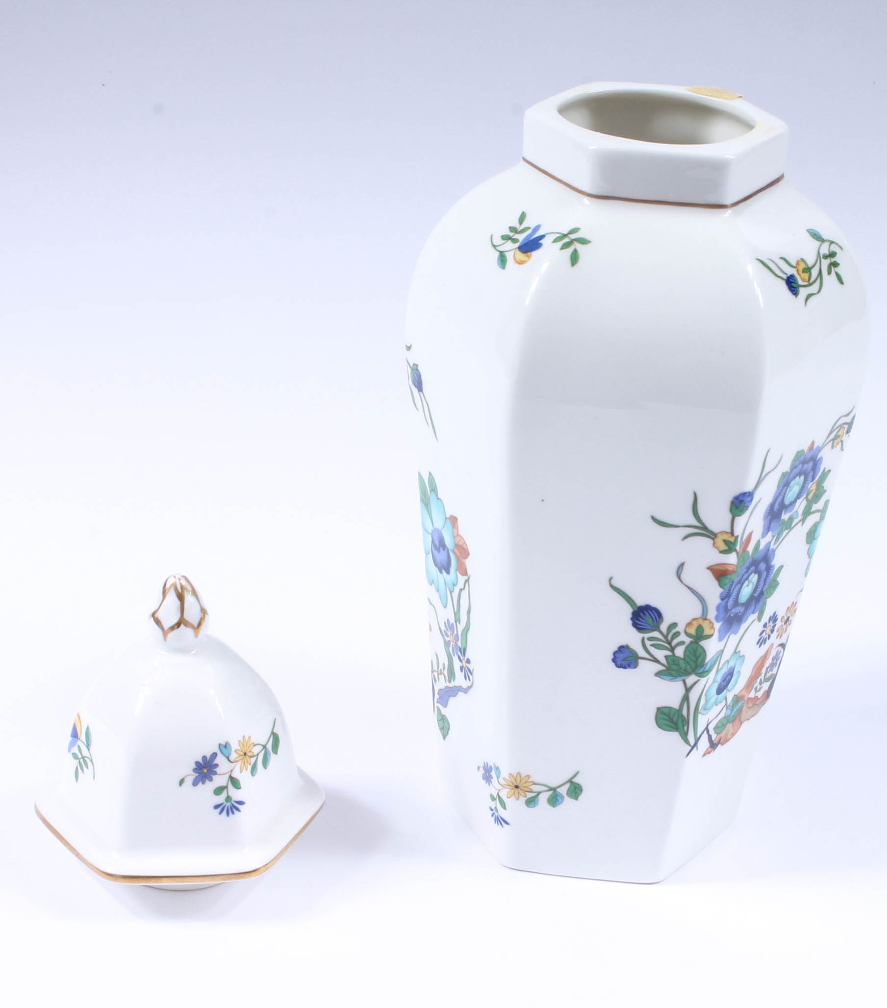 Pair of Aynsley "Marlina" Porcelain Canisters