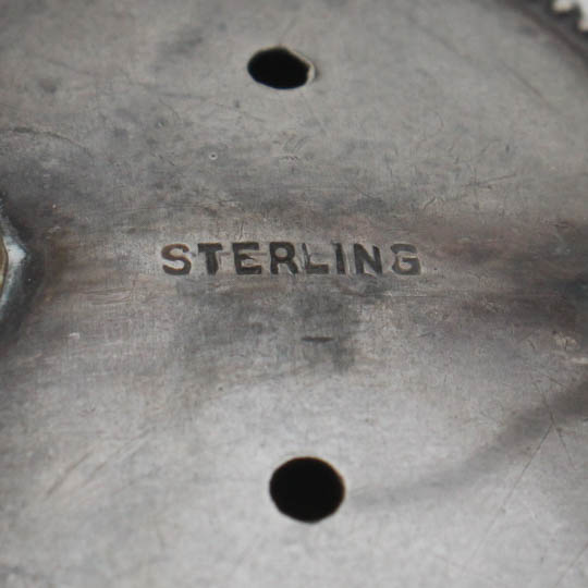 Art Nouveau Sterling Silver Repoussé Brooch