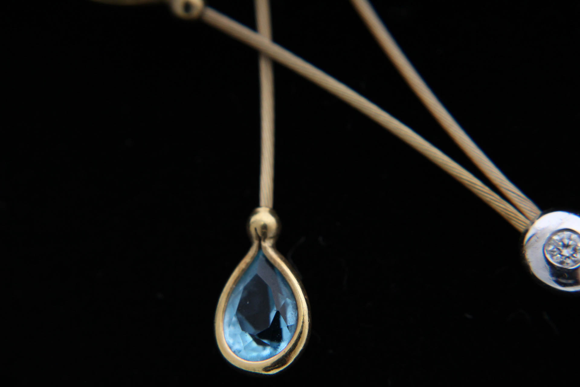 14K Yellow Gold Diamond and Gemstone Necklace