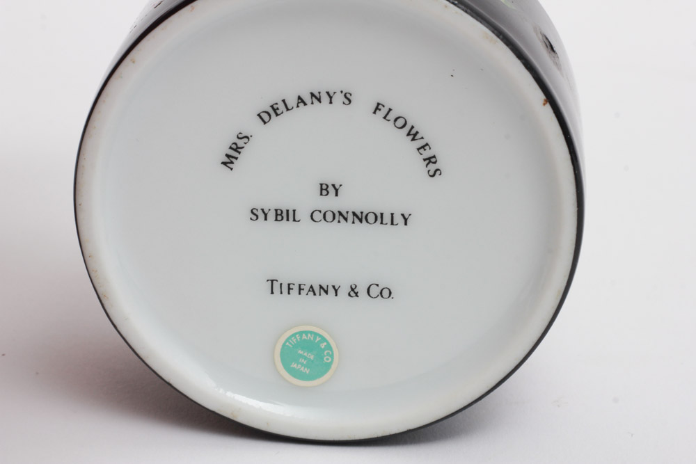 Tiffany & Co. "Mrs. Delany's Flowers" Porcelain Trinket Box