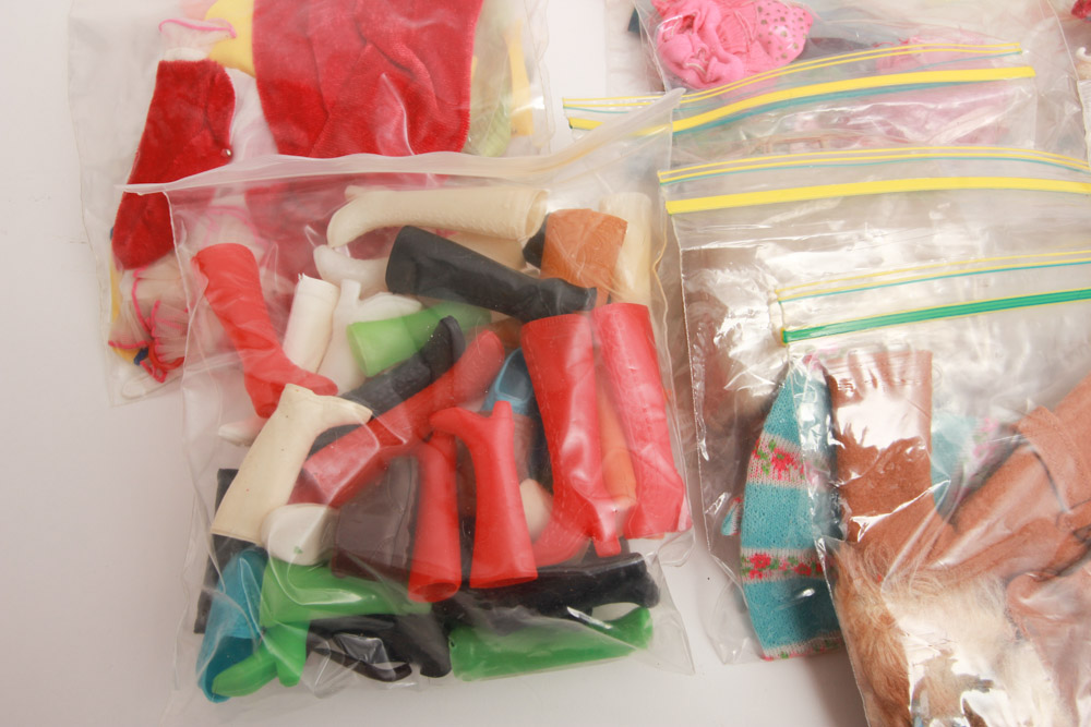 Generous Collection of Vintage Barbie Accessories and Clothing Sets