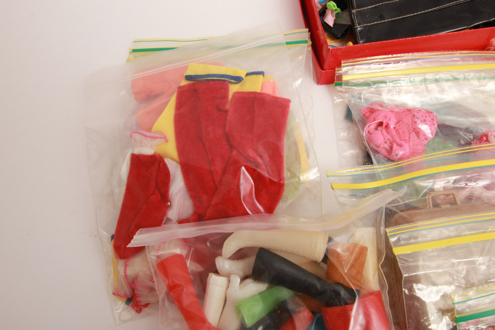 Generous Collection of Vintage Barbie Accessories and Clothing Sets