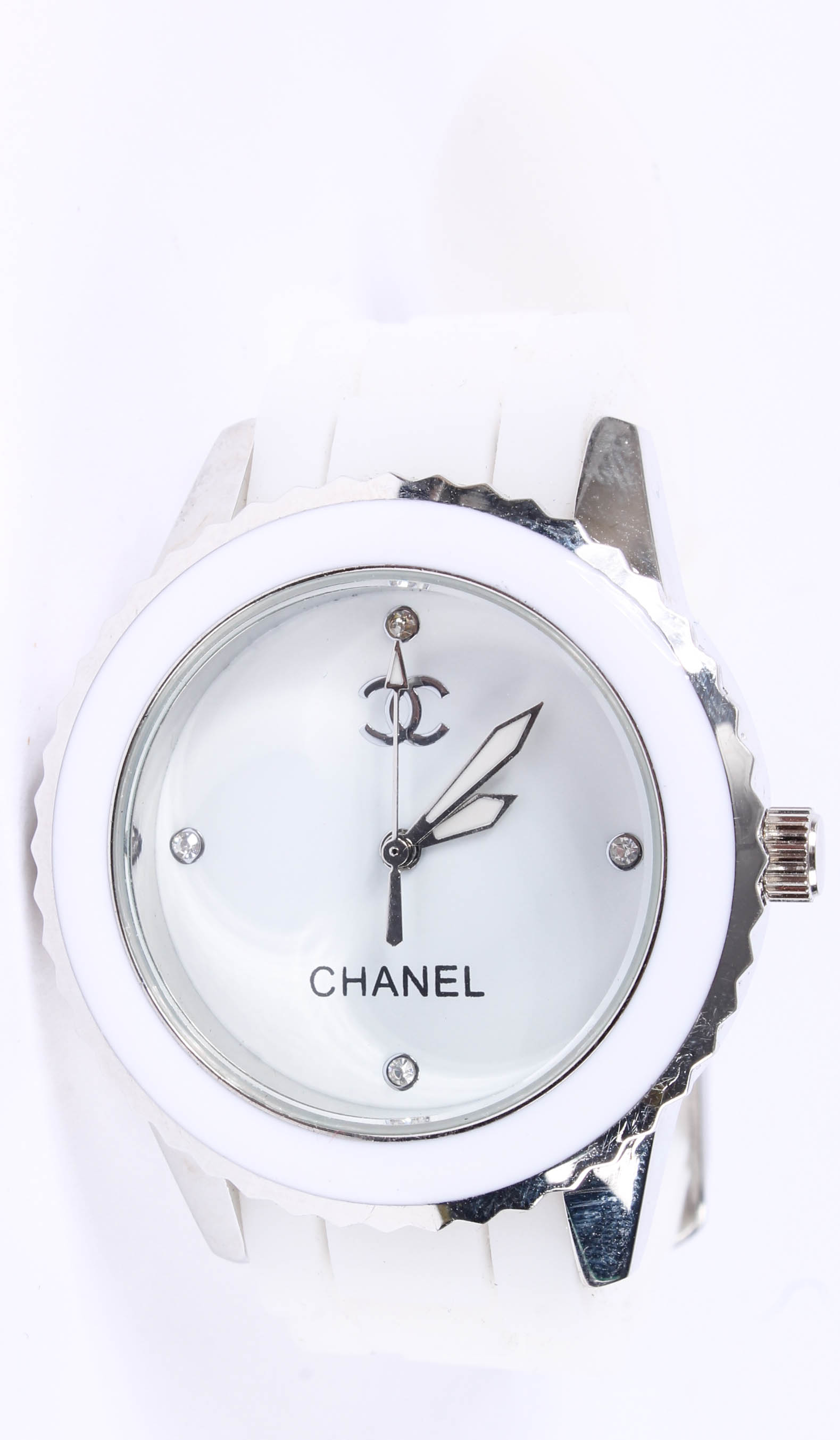 White Chanel Wrist Watch