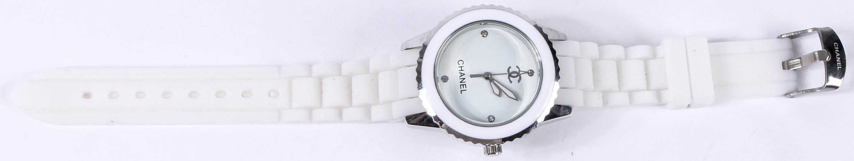 White Chanel Wrist Watch