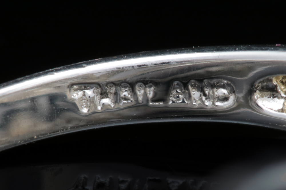 Sterling Silver and Brown Diamond Ring