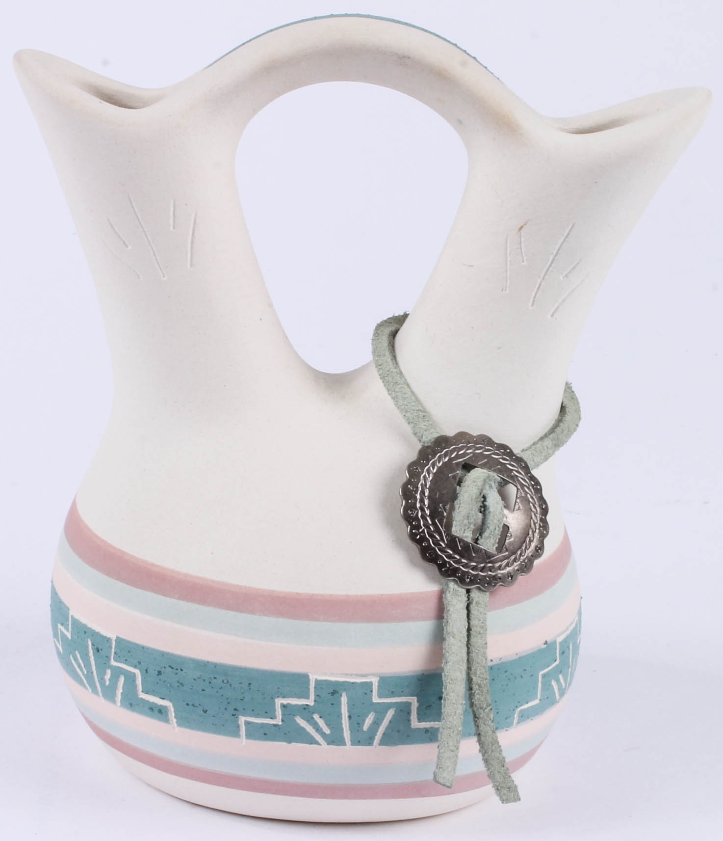 Pair of Southwestern Style Pottery Pitchers