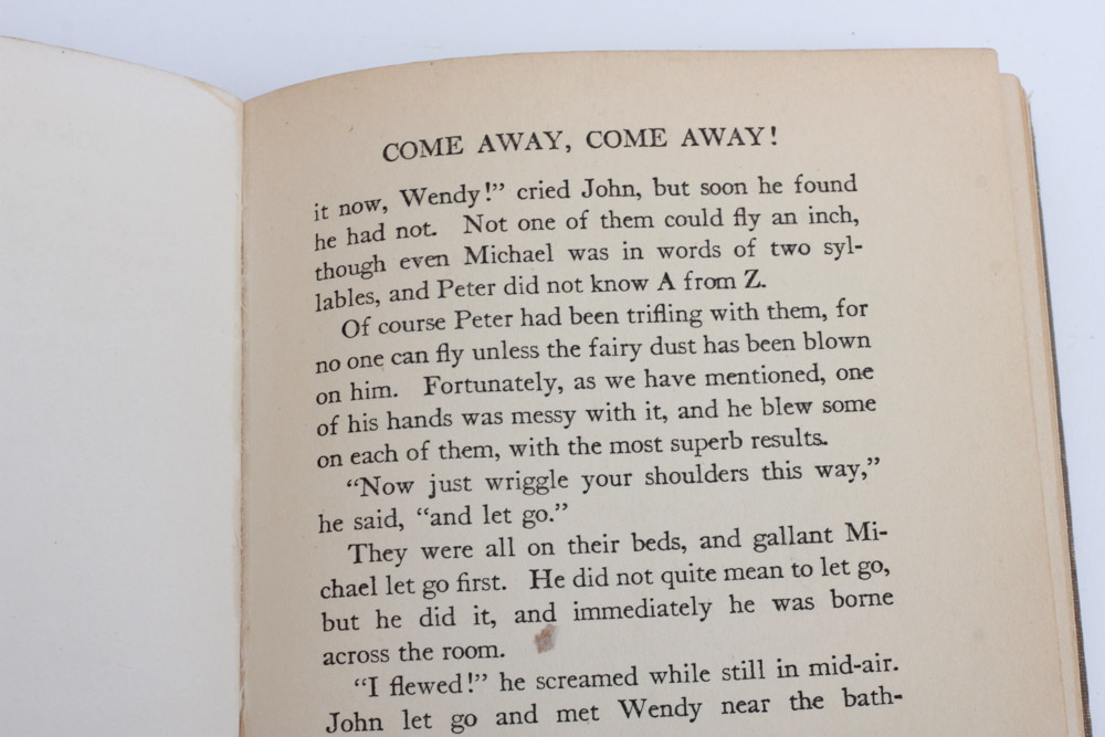 Circa 1911 "Peter and Wendy" by James M. Barrie Photoplay Edition