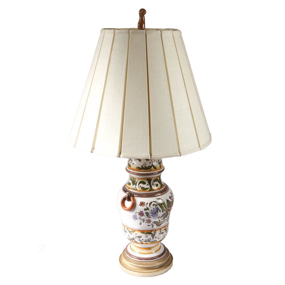 Hand Painted Ceramic Table Lamp